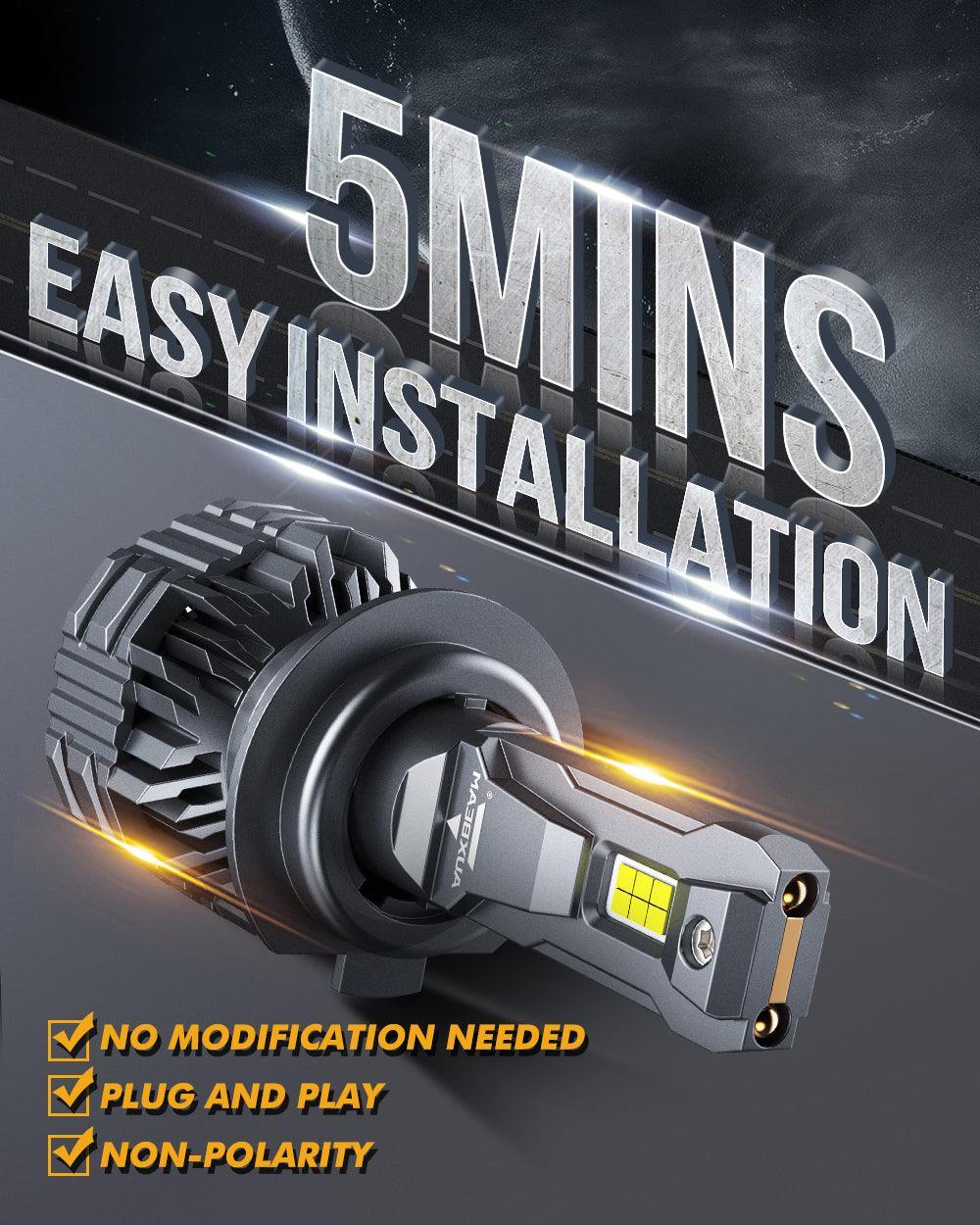 H7 LED Headlight Bulbs 110W 24000LM F22 Series High Brightness 6500K Cool White | 2 Bulbs - Image 4