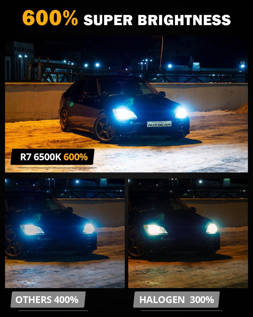 🆕H7 RGB LED Headlight Bulbs/DRL/Fog Light R7 Series 70W 25000LM 6500K Cool White + RGB Remote Control | 2 Bulbs - Image 6