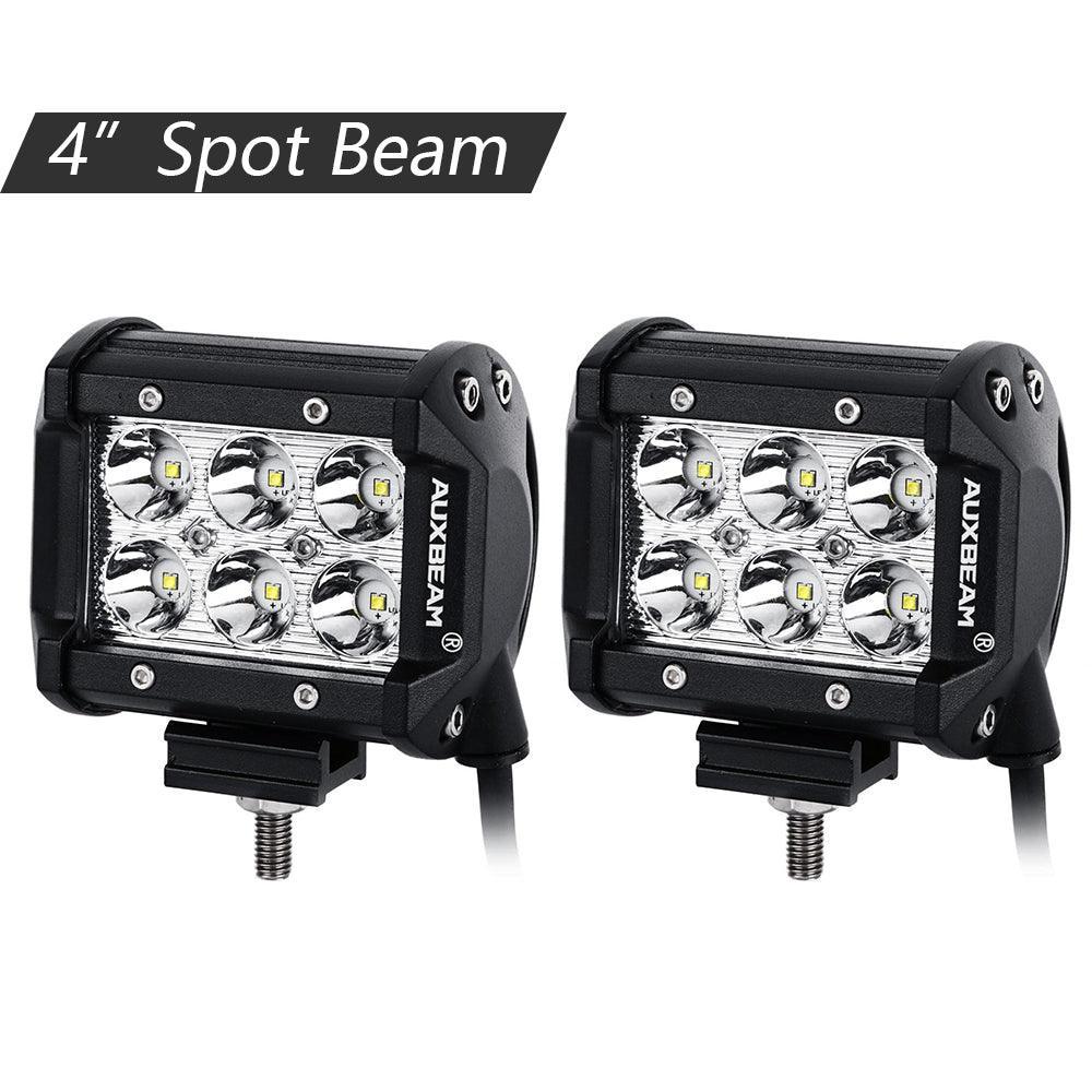 52" Straight LED Light Bar & 4" LED PODS & 2 IN 1 Design Windshield Mounting Brackets For Jeep Wrangler JK 2007~2017 - Image 4