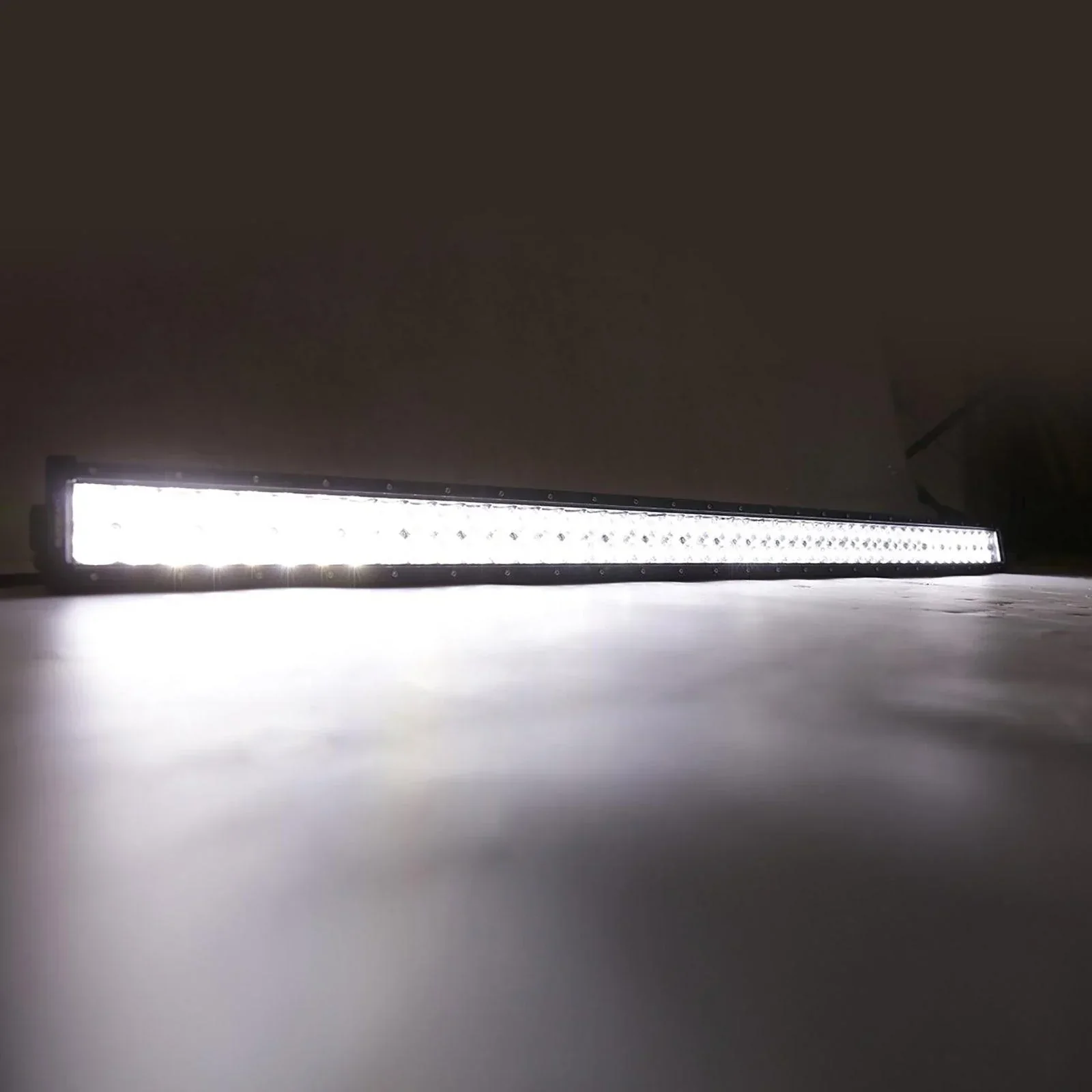 52" 5D-Series Straight LED Light Bar&Windshield Mounting Brackets For Jeep Wrangler JK 2007~2017 - Image 4