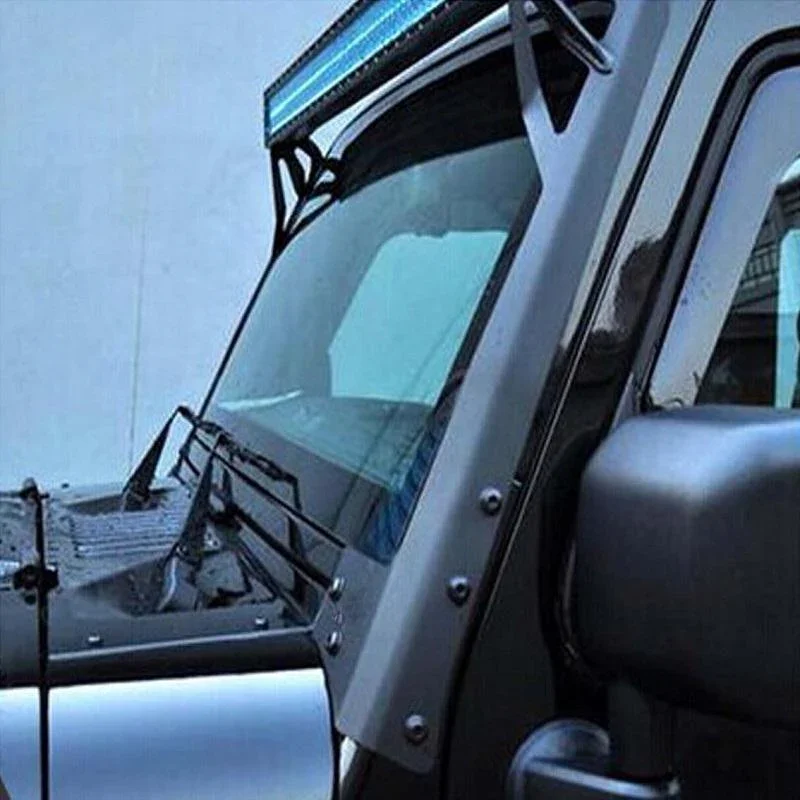 52" 5D-PRO Light Bar&Windshield Mounting Brackets For Jeep Wrangler JK 2007~2017 - Image 8