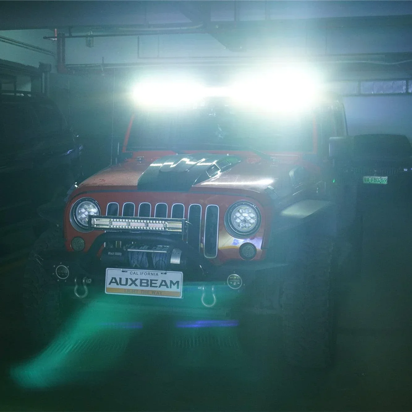 52" 5D-PRO LED Light Bar & 3"LED PODS & 2 IN 1 Design Windshield Mounting Brackets For Jeep Wrangler JK 2007~2017 - Image 3