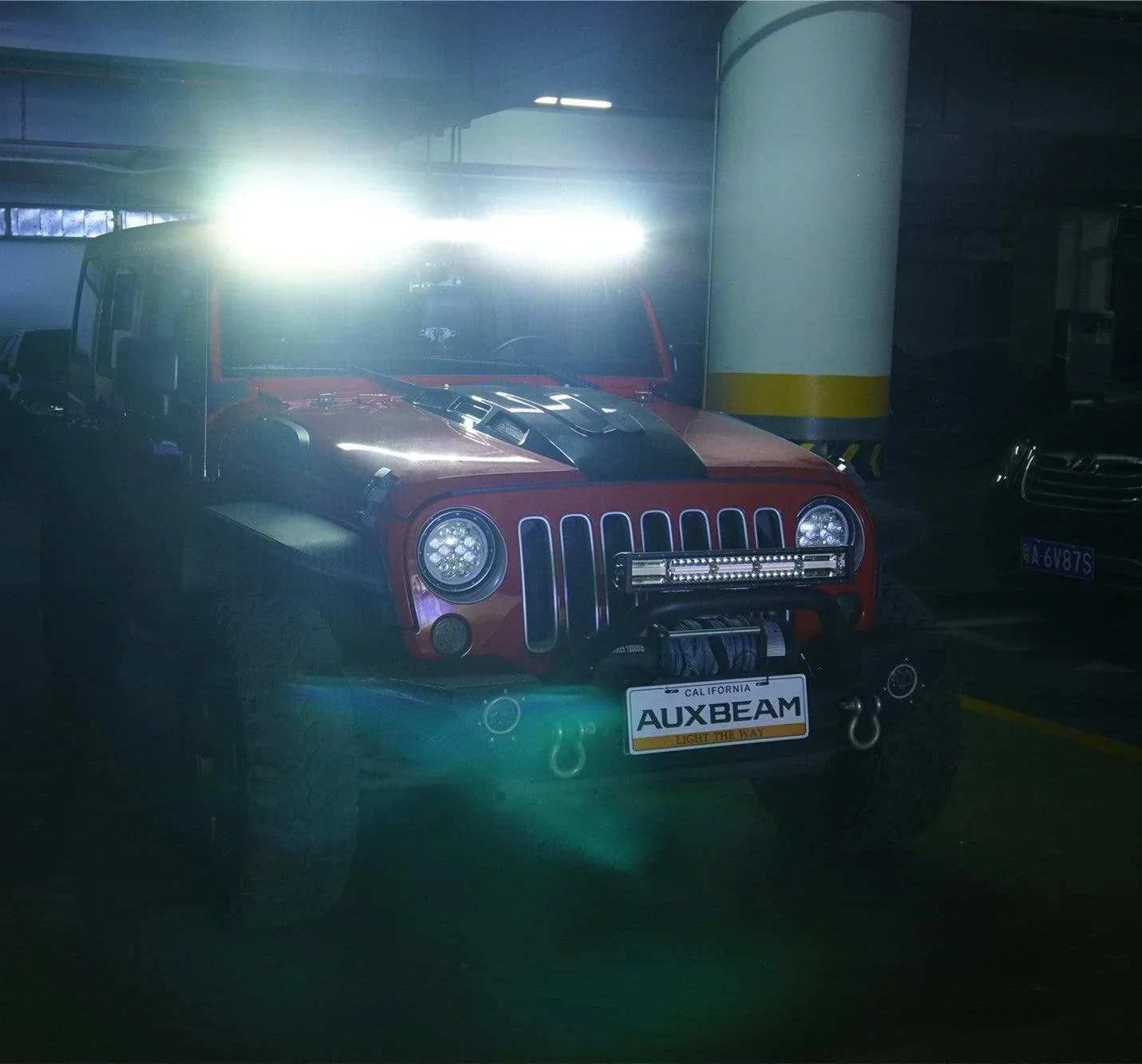 52" 5D-PRO LED Light Bar & 3"LED PODS & 2 IN 1 Design Windshield Mounting Brackets For Jeep Wrangler JK 2007~2017 - Image 4