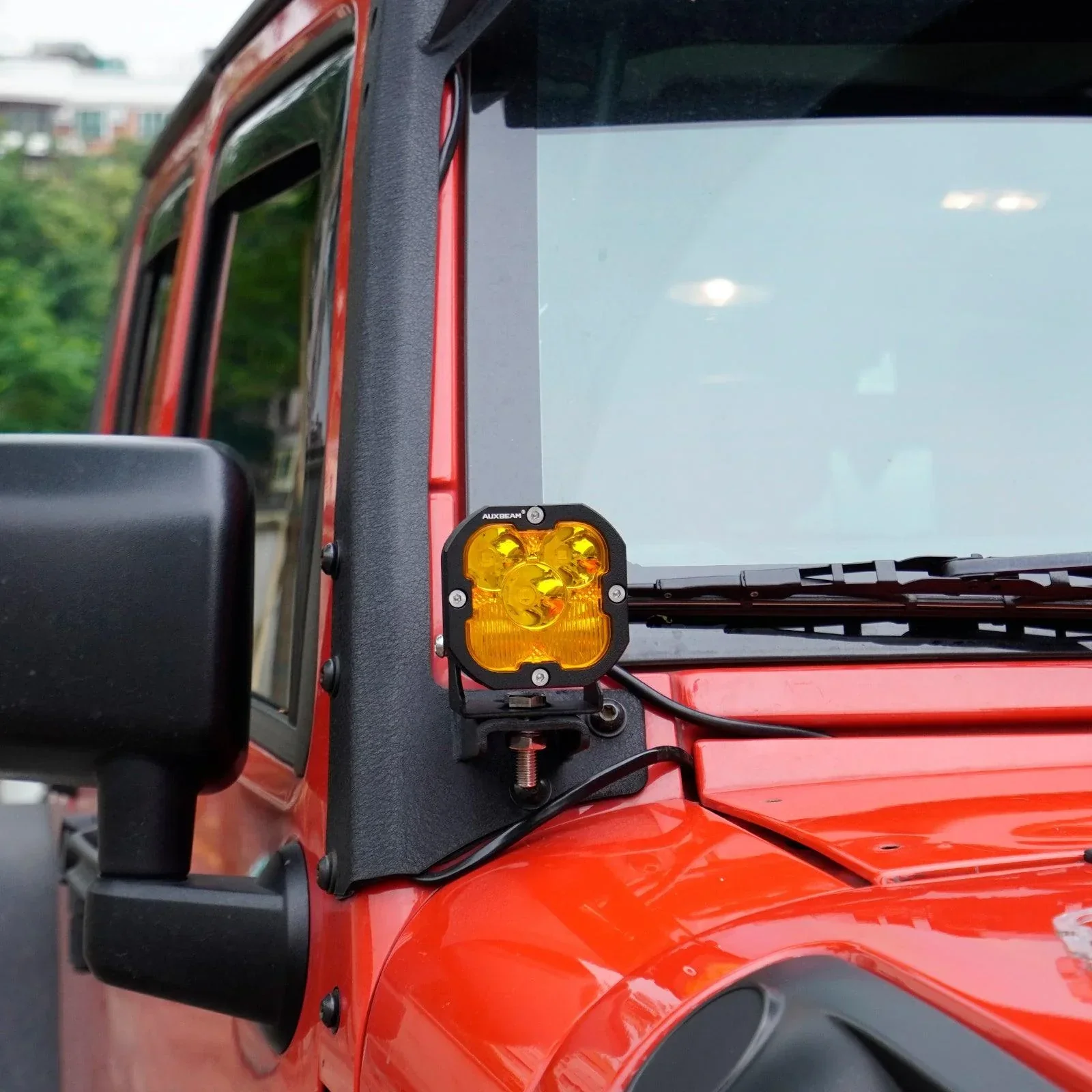 52" 5D-PRO LED Light Bar & 3"LED PODS & 2 IN 1 Design Windshield Mounting Brackets For Jeep Wrangler JK 2007~2017 - Image 8