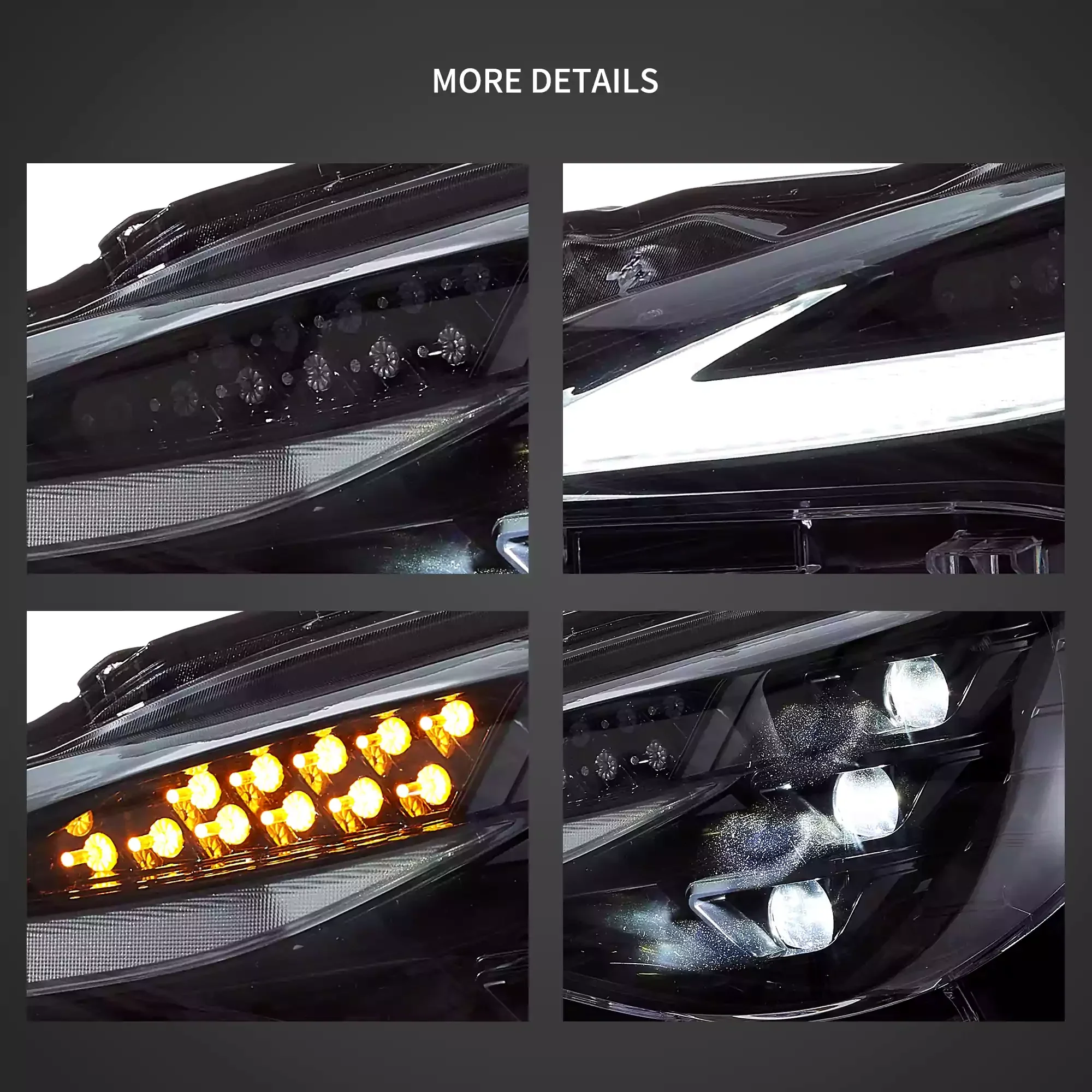 LED Headlight Assembly For 2012-2021 Toyota 86/GT86, Subaru Brz, Scion Frs W/Triple LED Projector - Image 6