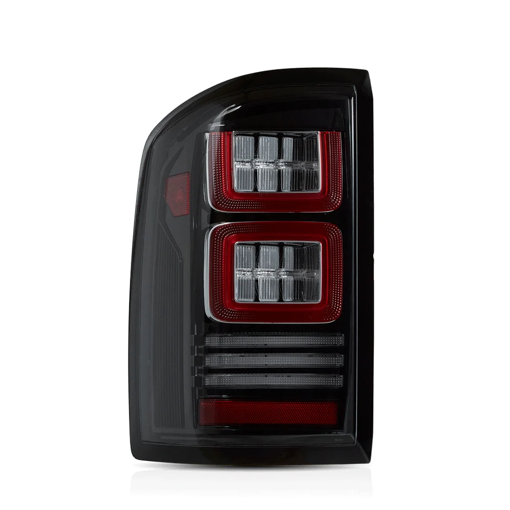 LED II Tail Lights Assembly With Red Turn Signal Clear For 2007-2013 Chevrolet Silverado 1500 2500HD 3500HD 2007-2010 GMC Sierra 1500 2500HD 3500HD - Image 2