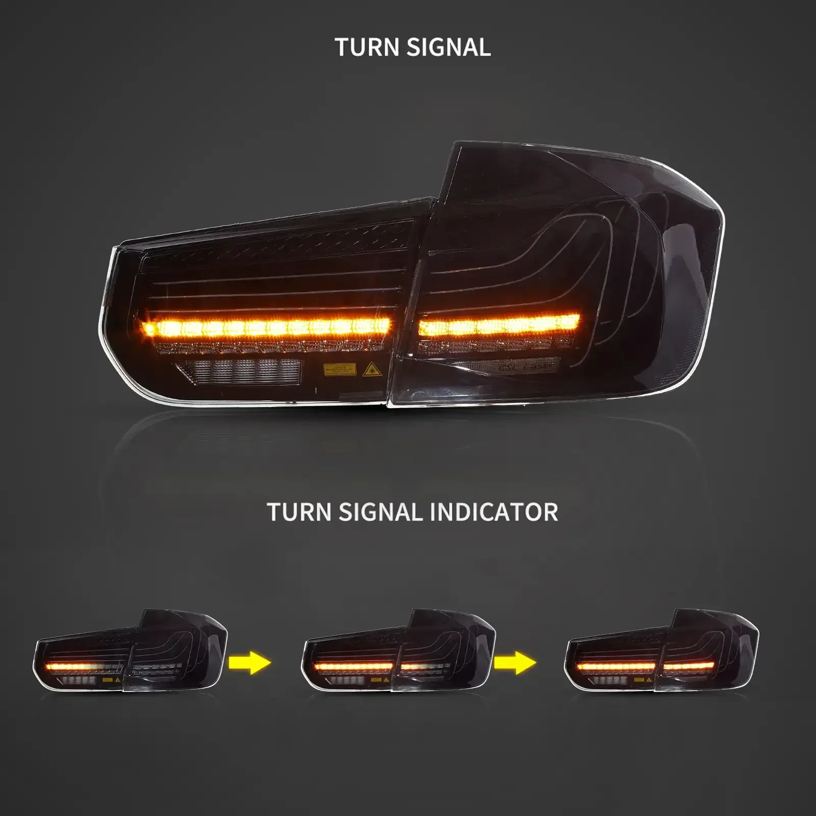 LED Laser Tail Lights Assembly CSL Style For 2012-2019 BMW 3 Series F30 F80 - Image 3