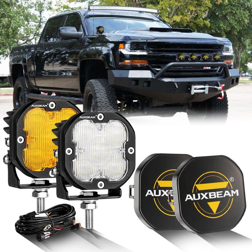3 Inch 80W 9600LM LED Pods Lights White&Amber for CHEVROLET - Image 19