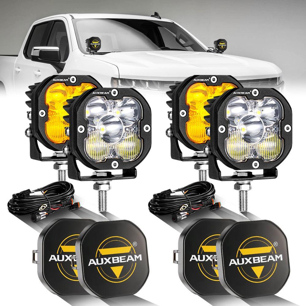 3 Inch 80W 9600LM LED Pods Lights White&Amber for CHEVROLET - Image 25
