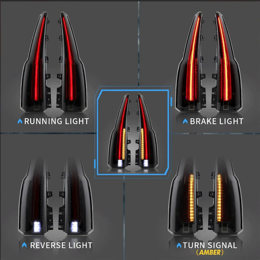 LED Tail Light Assembly With 2015-2020 Chevrolet Tahoe Suburban 4th Gen (K2UC) - Image 5