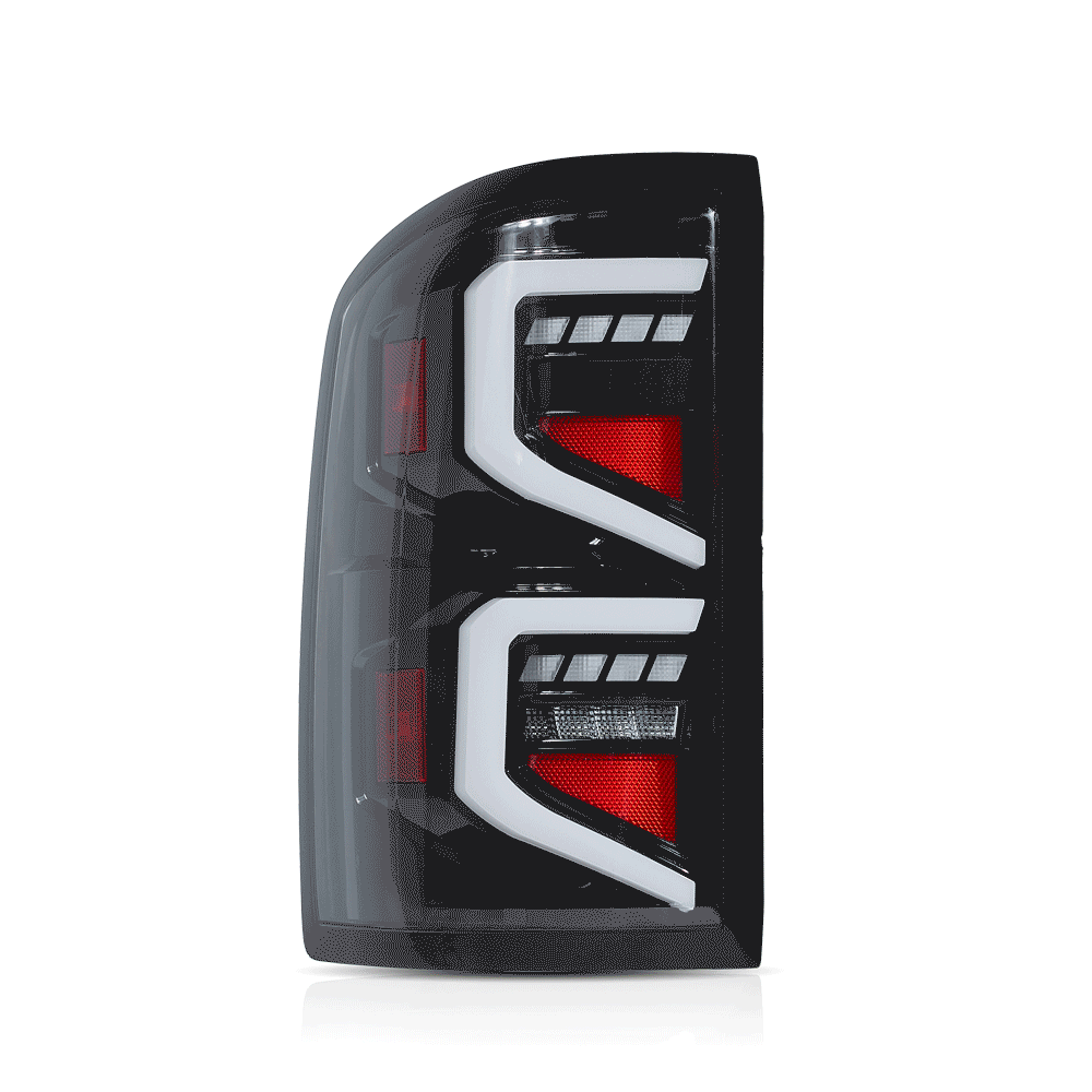 LED Tail Light Assembly With Dynamic Welcome Lighting Clear For 2007-2013 Chevrolet Siverado 2007-2010 GMC Sierra 1500 2500HD 3500HD - Image 2