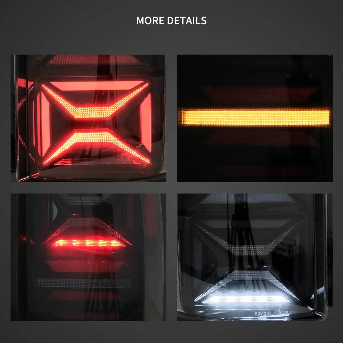 LED Tail Light Assembly With Dynamic Welcome Lighting Smoked For 2010-2022 Volkswagen Amaro - Image 6