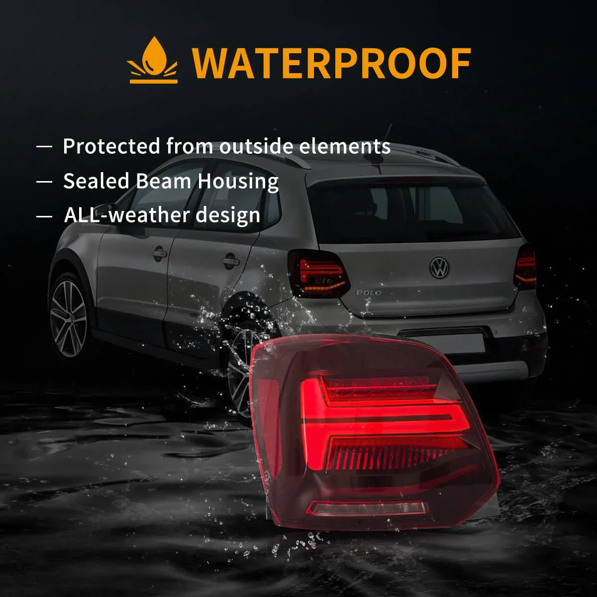 LED Tail Light Assembly With Sequential Turn Signal For 2009-2017 Volkswagen Polo 5th Gen (LWB/SWB） - Image 11