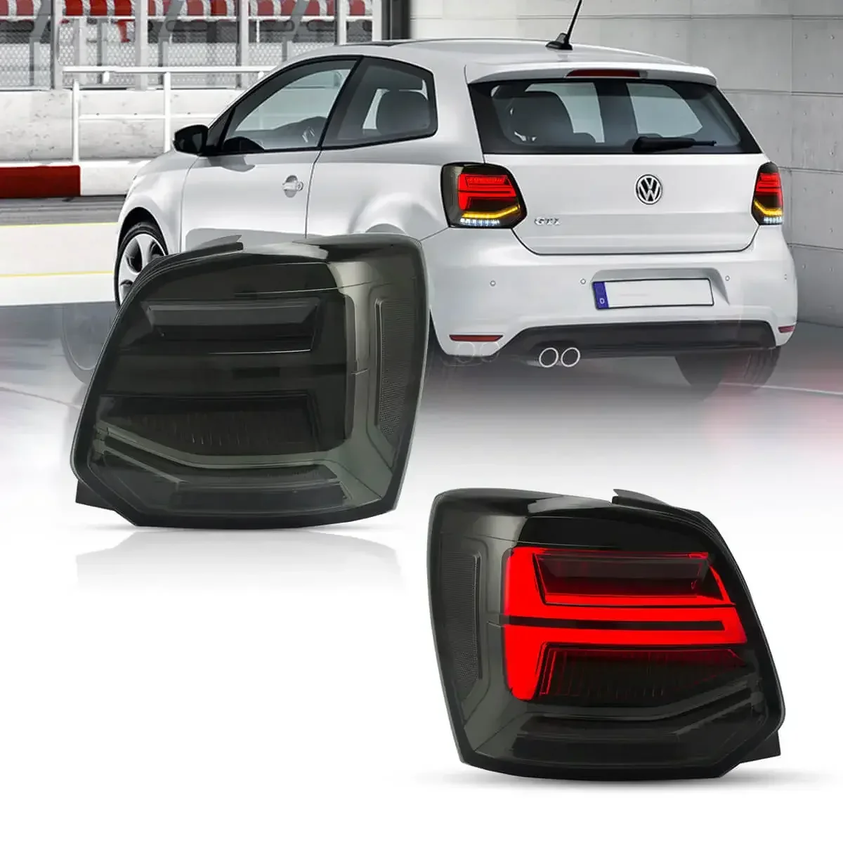 LED Tail Light Assembly With Sequential Turn Signal For 2009-2017 Volkswagen Polo 5th Gen (LWB/SWB） - Image 2
