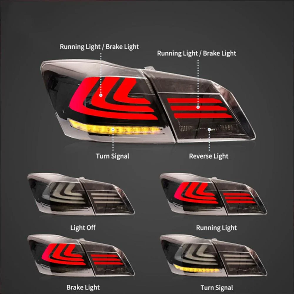 LED Tail Light Assembly With Sequential Turn Signal For 2013-2017 Honda Accord 9th Gen Sedan - Image 8