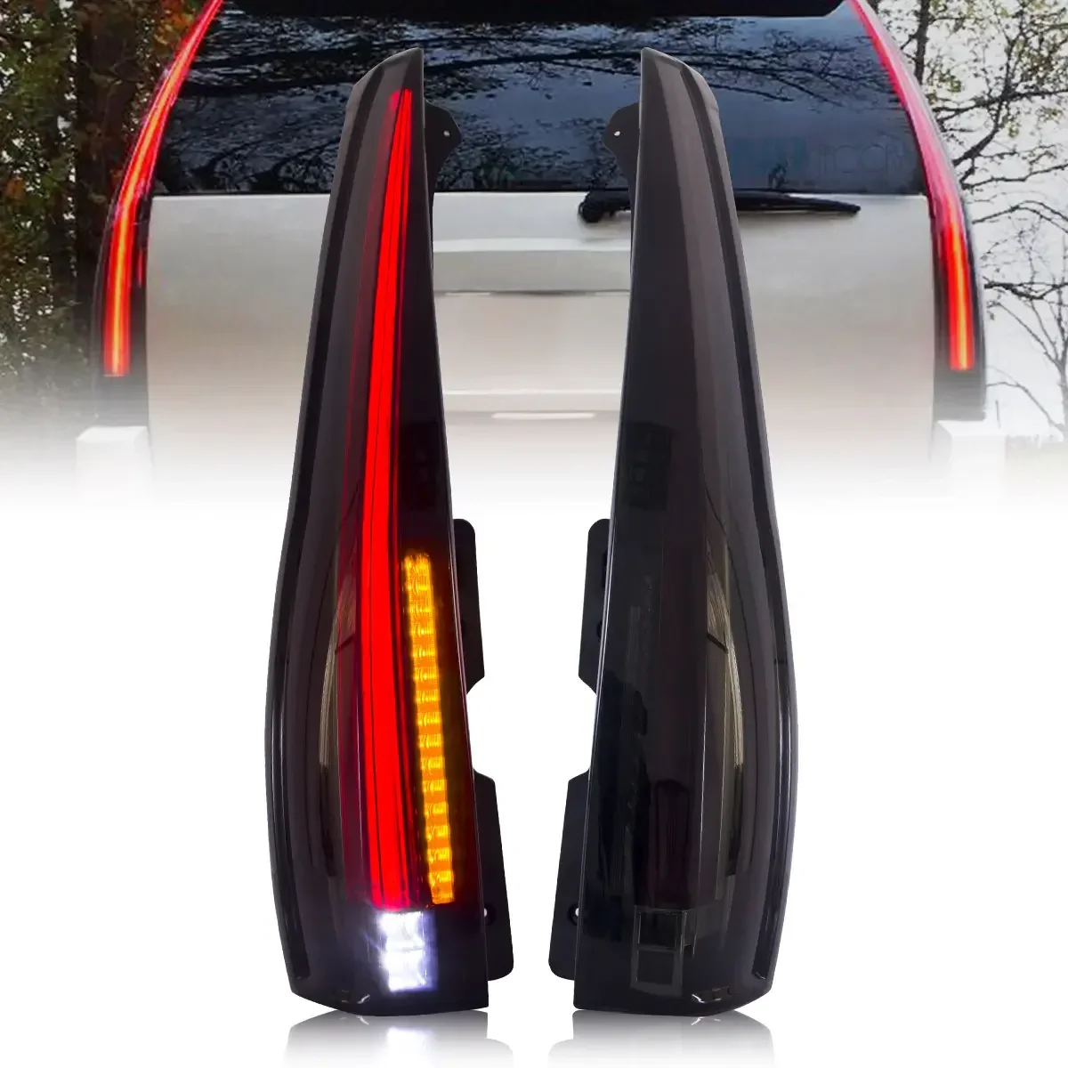 LED Tail Light Assembly With Start-up Animation For 2007-2014 GMC Yukon Chevy Tahoe Suburban 3th Gen - Image 10