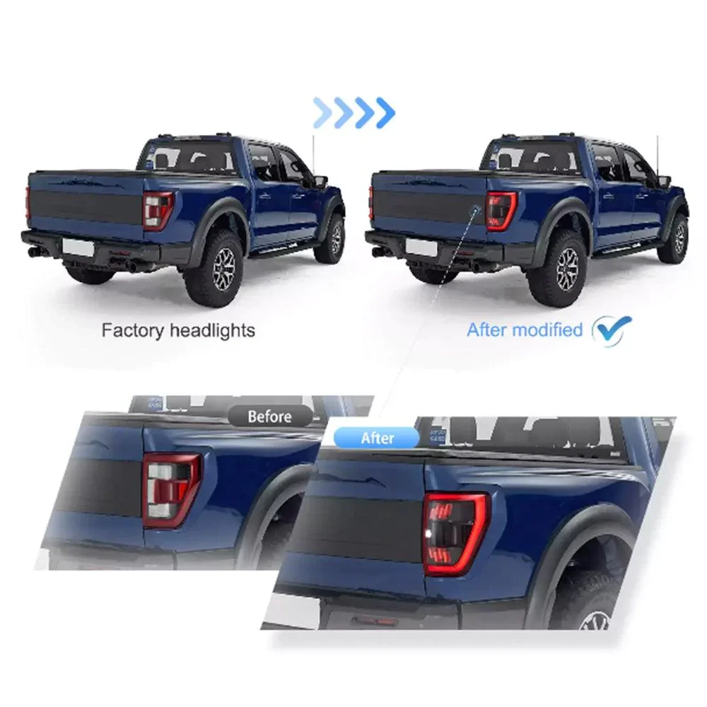 LED Tail Light Assemly with Full LED For 2021-2023 Ford F150 - Image 6