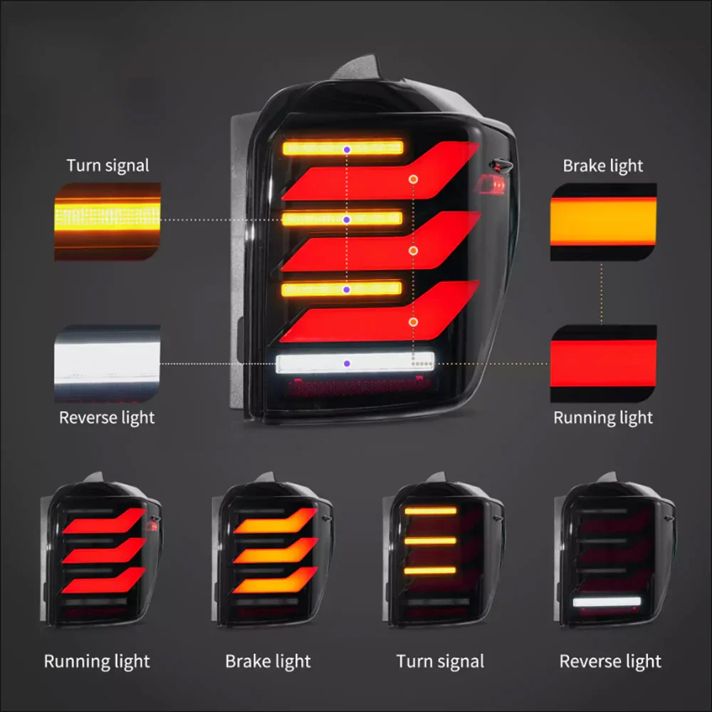 LED Tail Lights Assembly For 2010-2014 Toyota 4Runner - Image 2
