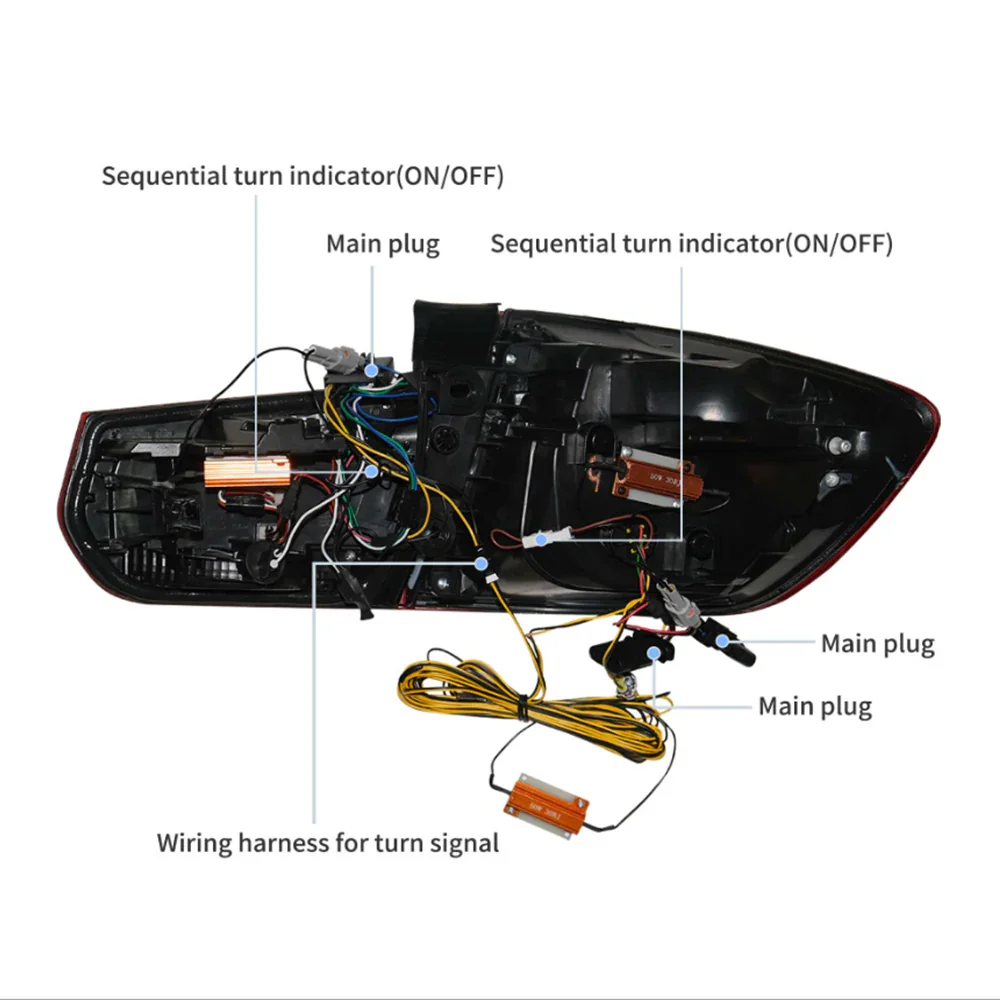 LED Tail Lights Assembly LCl-Style For 2012-2019 BMW 3 Series - Image 6
