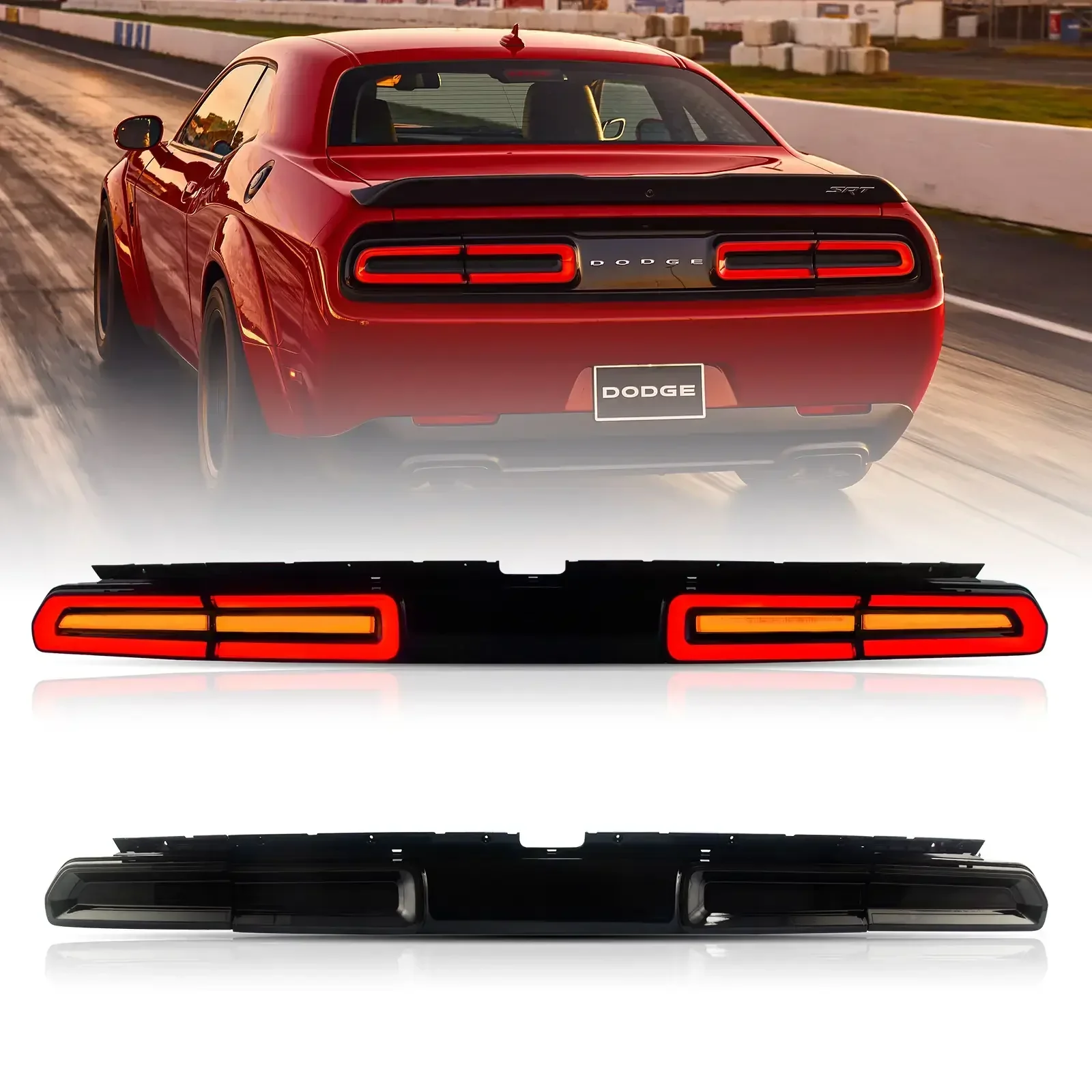 LED Tail Lights Assembly With Sequential Turn Signal For 2008-2014 Dodge Challenger 3th Gen(LC) Pre-Facelift - Image 12