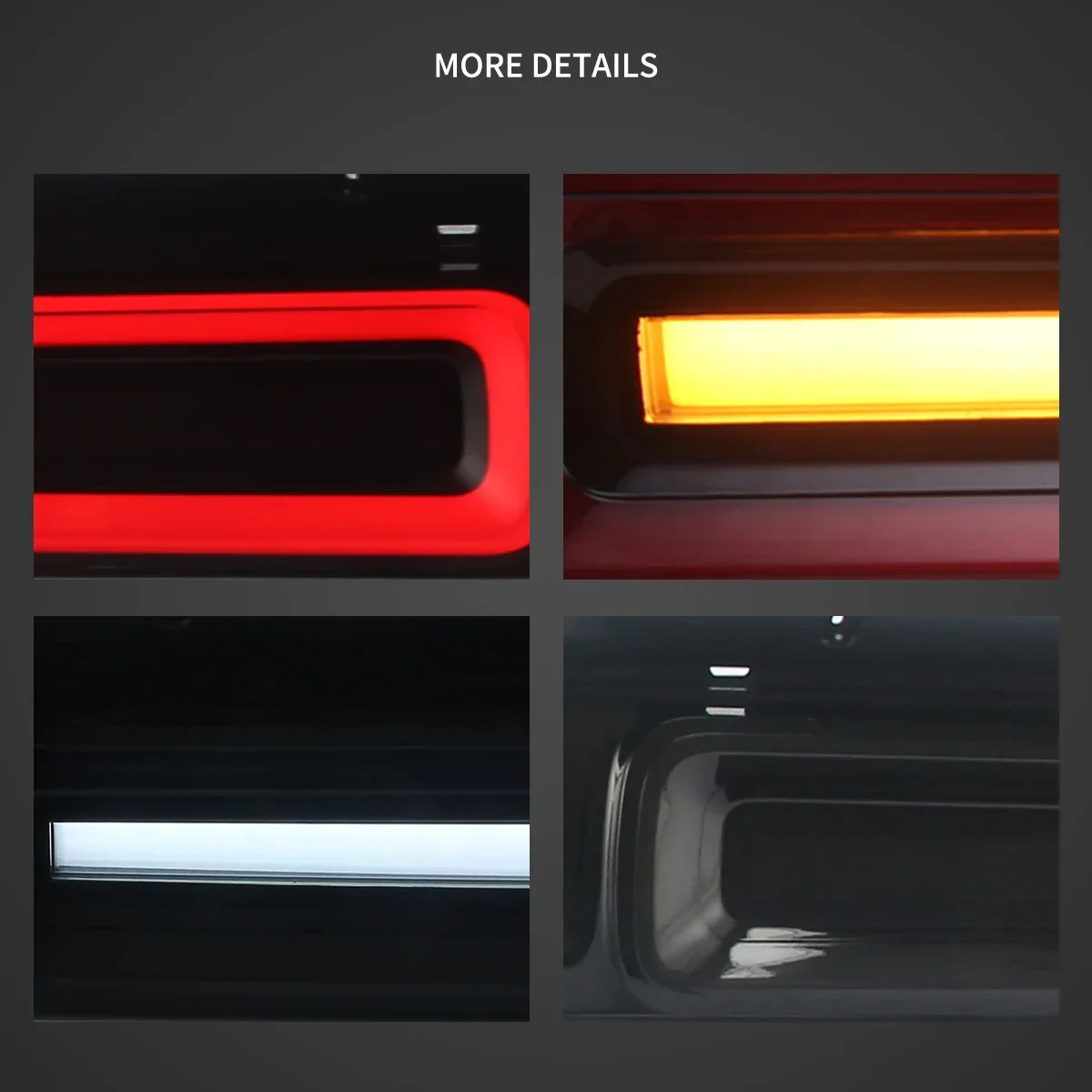 LED Tail Lights Assembly With Sequential Turn Signal For 2008-2014 Dodge Challenger 3th Gen(LC) Pre-Facelift - Image 6