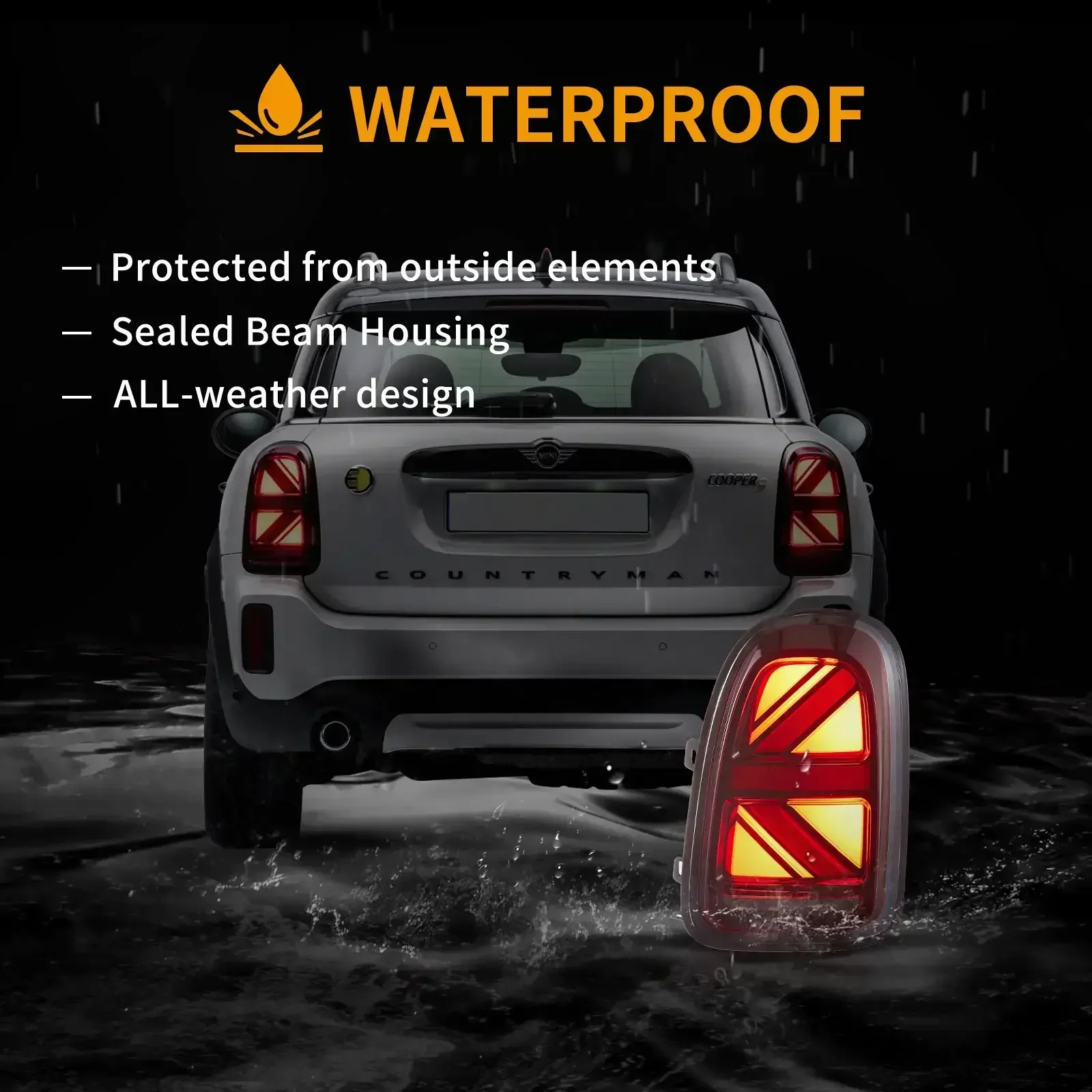 LED Tail Lights Assembly With W/Sequential Turn Signal For 2017-2023 BMW Mini Countryman F60 - Image 9