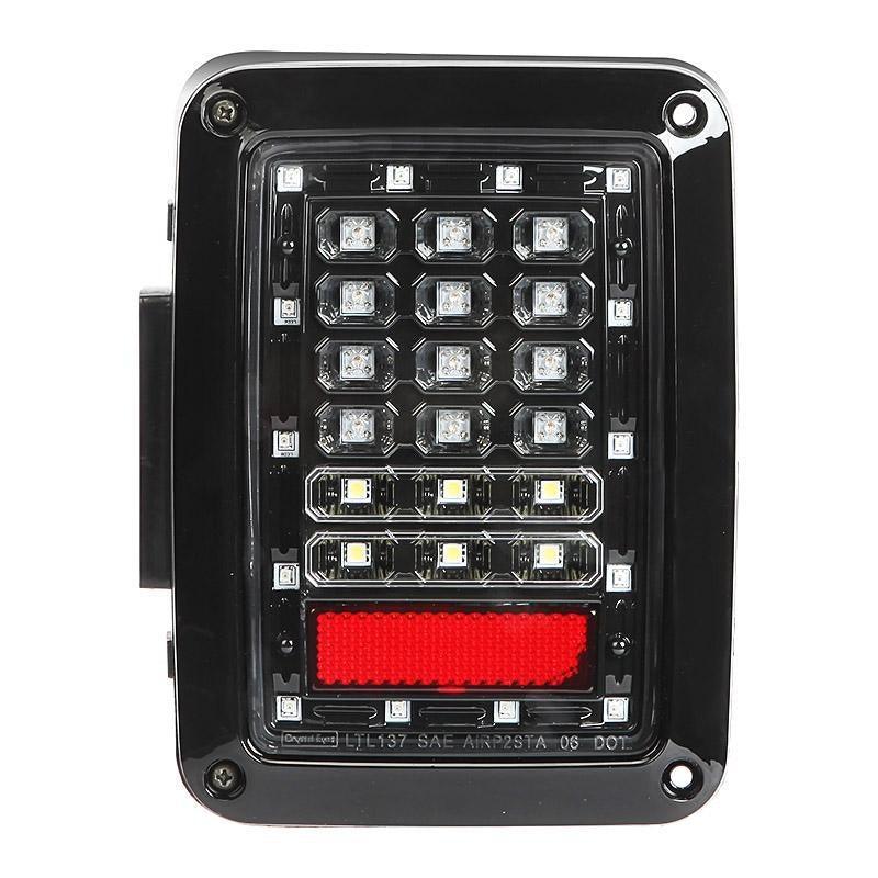 LED Tail Lights Rear Brake Turn Signal Reverse Lamp for Jeep Wrangler JK 2007-2017(American Version) - Image 11