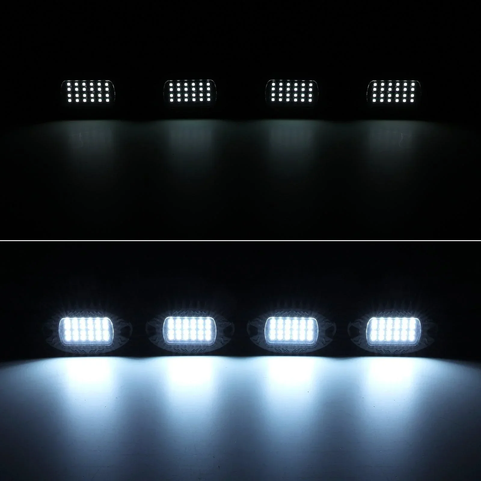 RGBW LED Rock Lights Kit with Bluetooth APP & Wireless Remote Control, Multicolor Neon Underglow Lights with Brake Light function for ATV UTV - Image 14