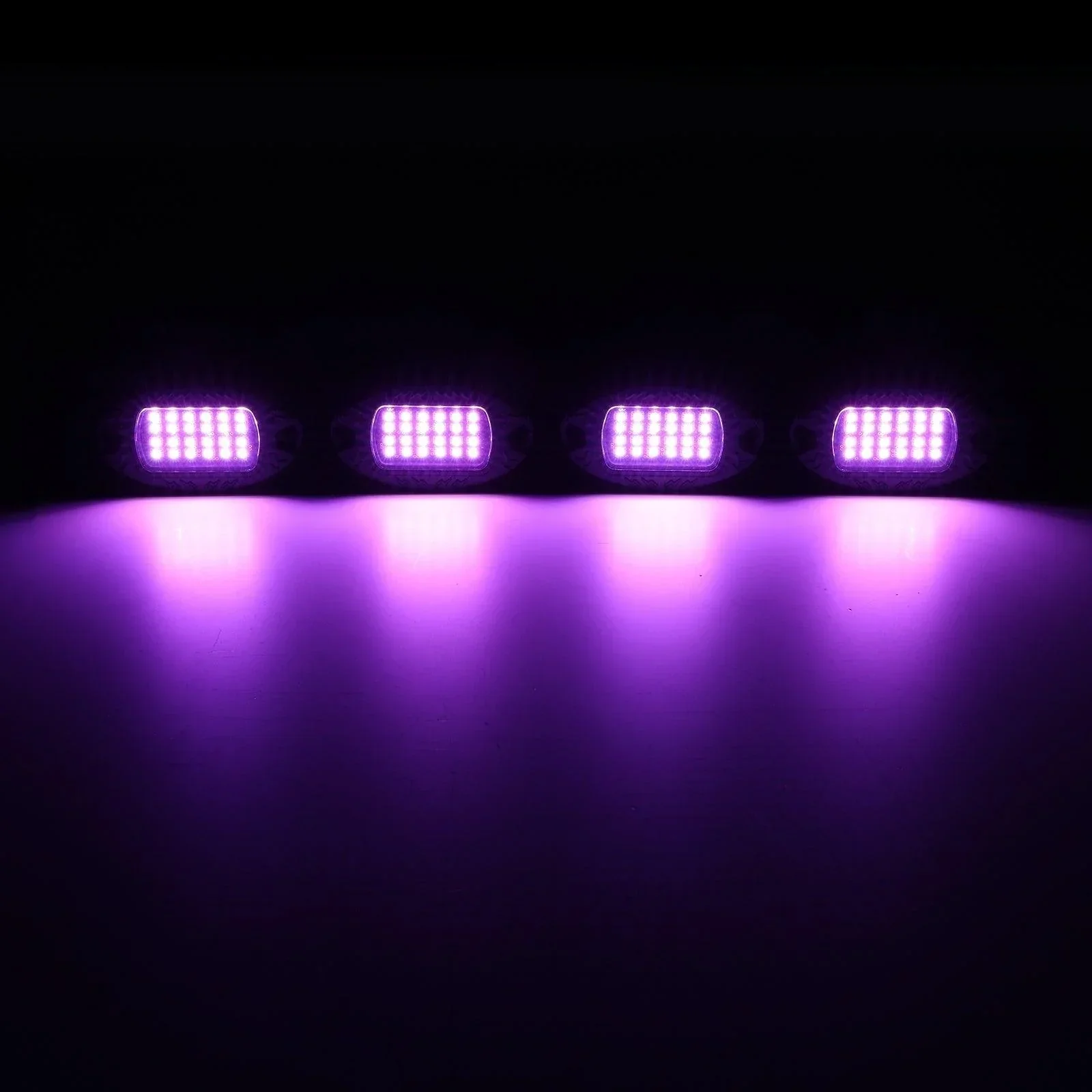 RGBW LED Rock Lights Kit with Bluetooth APP & Wireless Remote Control, Multicolor Neon Underglow Lights with Brake Light function for ATV UTV - Image 16