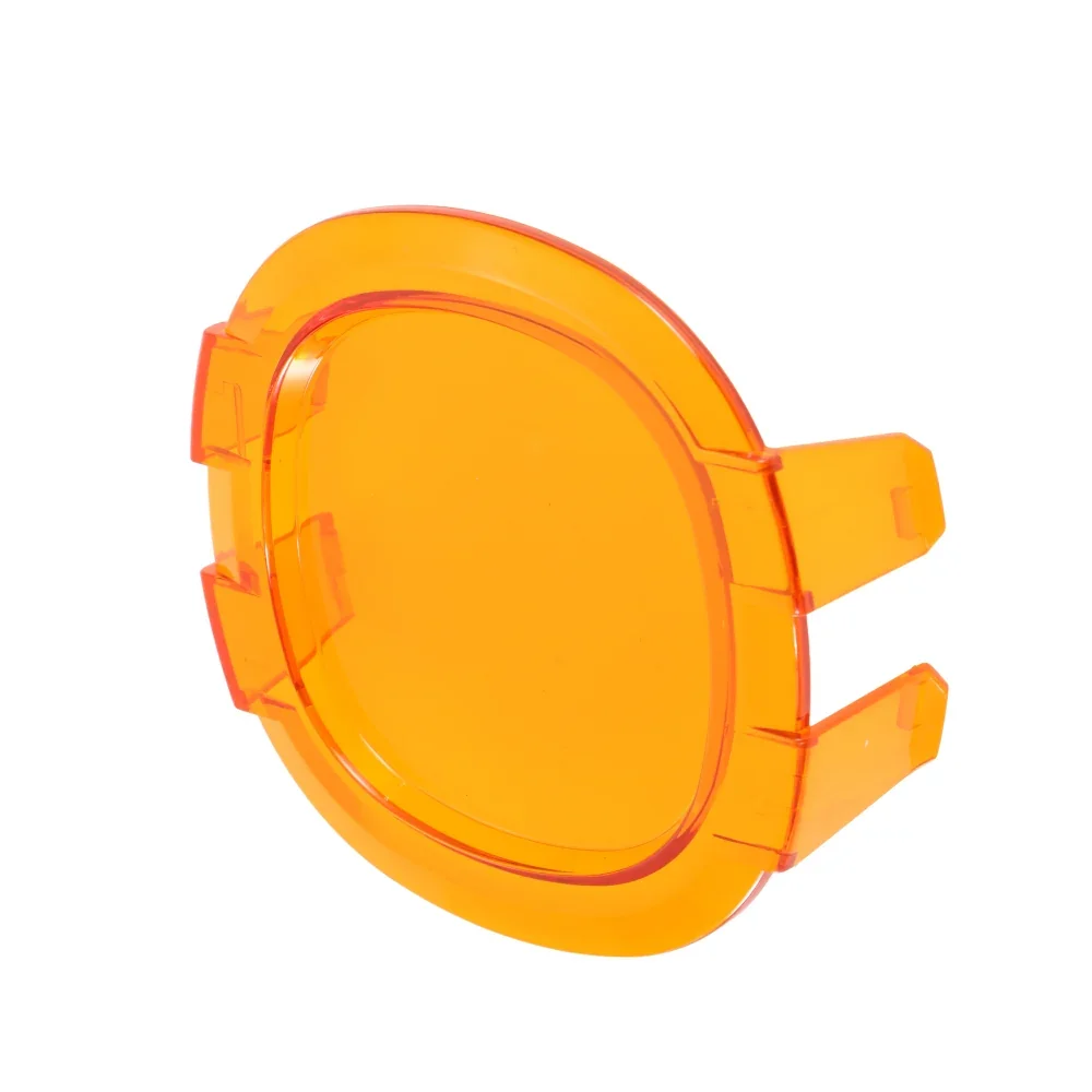 P4 Series 4 Inch Round LED Pod Lights Dark Amber Cover Light Shield Cover - Image 3