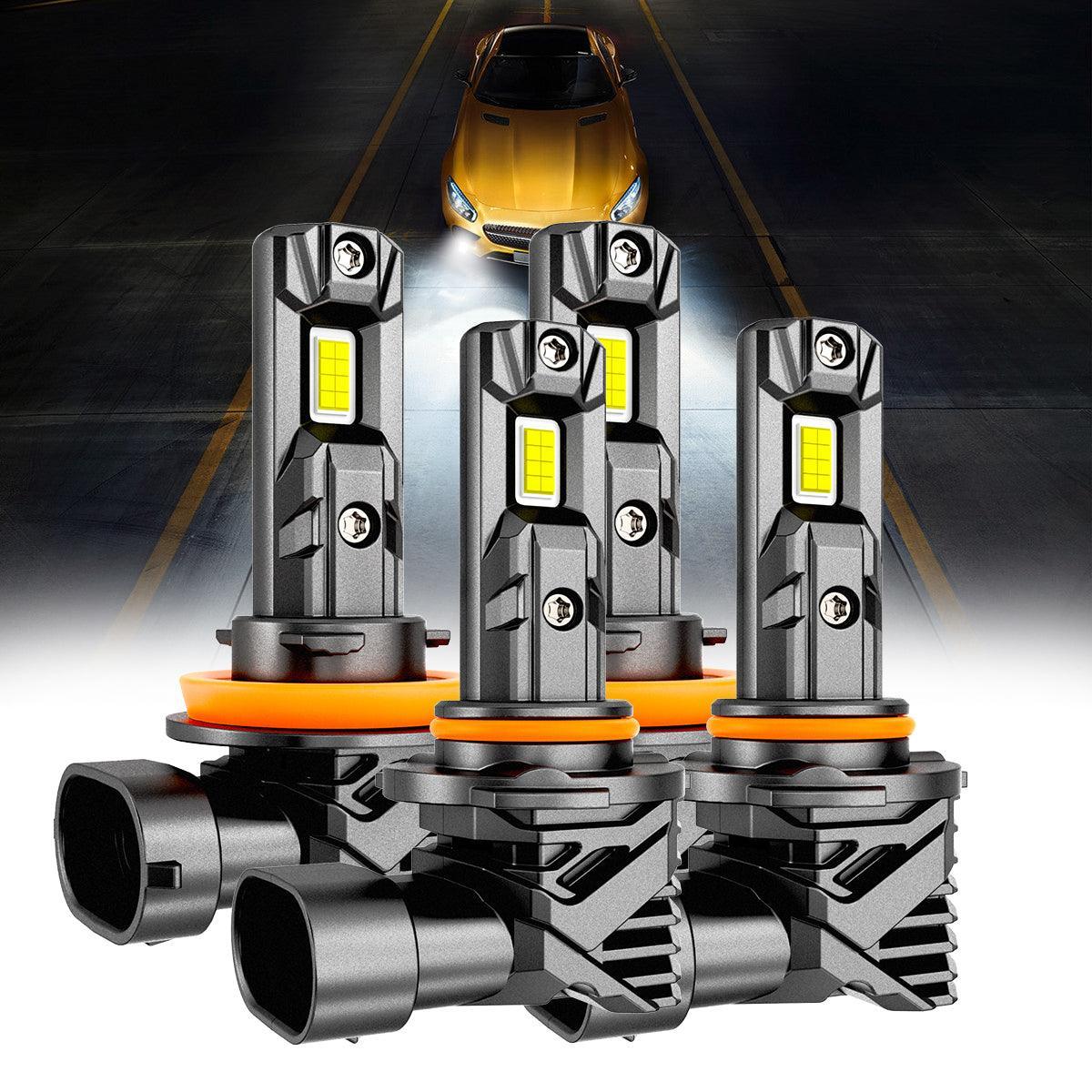 🆕Fanless & Wireless Q15 Series 18000LM 60W LED Headlight Bulbs/Fog Lights 6500K Cool White - Image 12