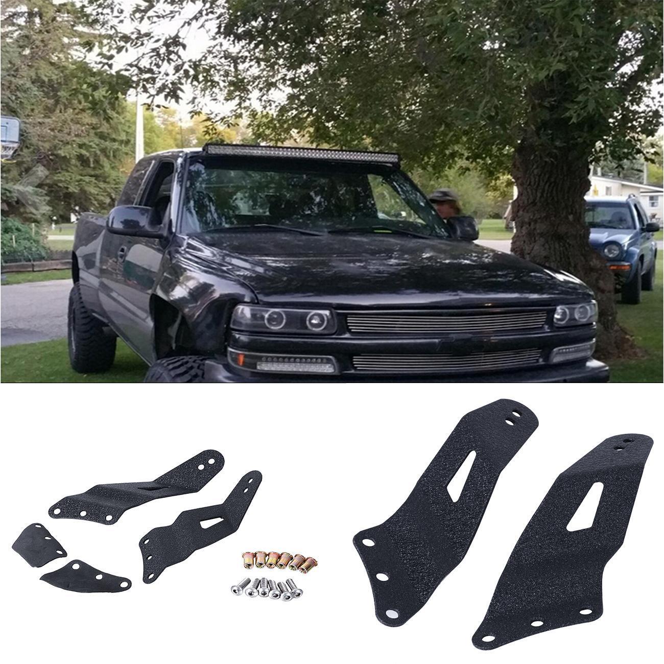 (2pcs/set) 52 Inch Light Bar Windshield Mounts for 99-07 GMC/Chevy - Image 3