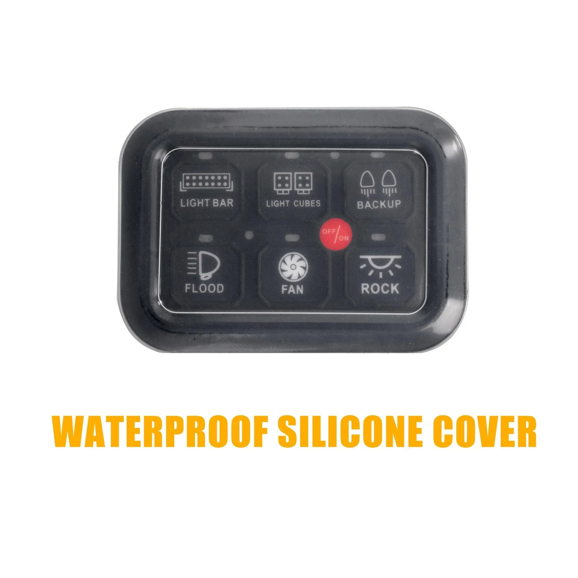 Single Series 6 Gang (BC60) LED Switch Panel, Off Road Light Controller (Blue) - Image 13