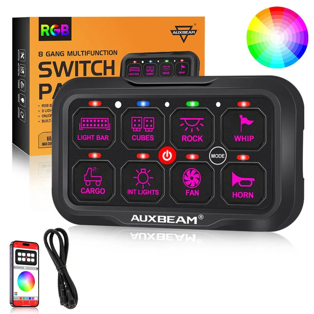 AUXBEAM AR-800 RGB Switch Panel, Off Road Lights Controller - Image 8