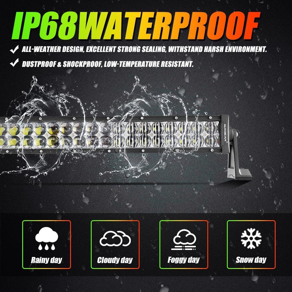 New 42 Inch V-PRO Series Straight RGBW Color Changing Off Road Led Light Bar - Image 10