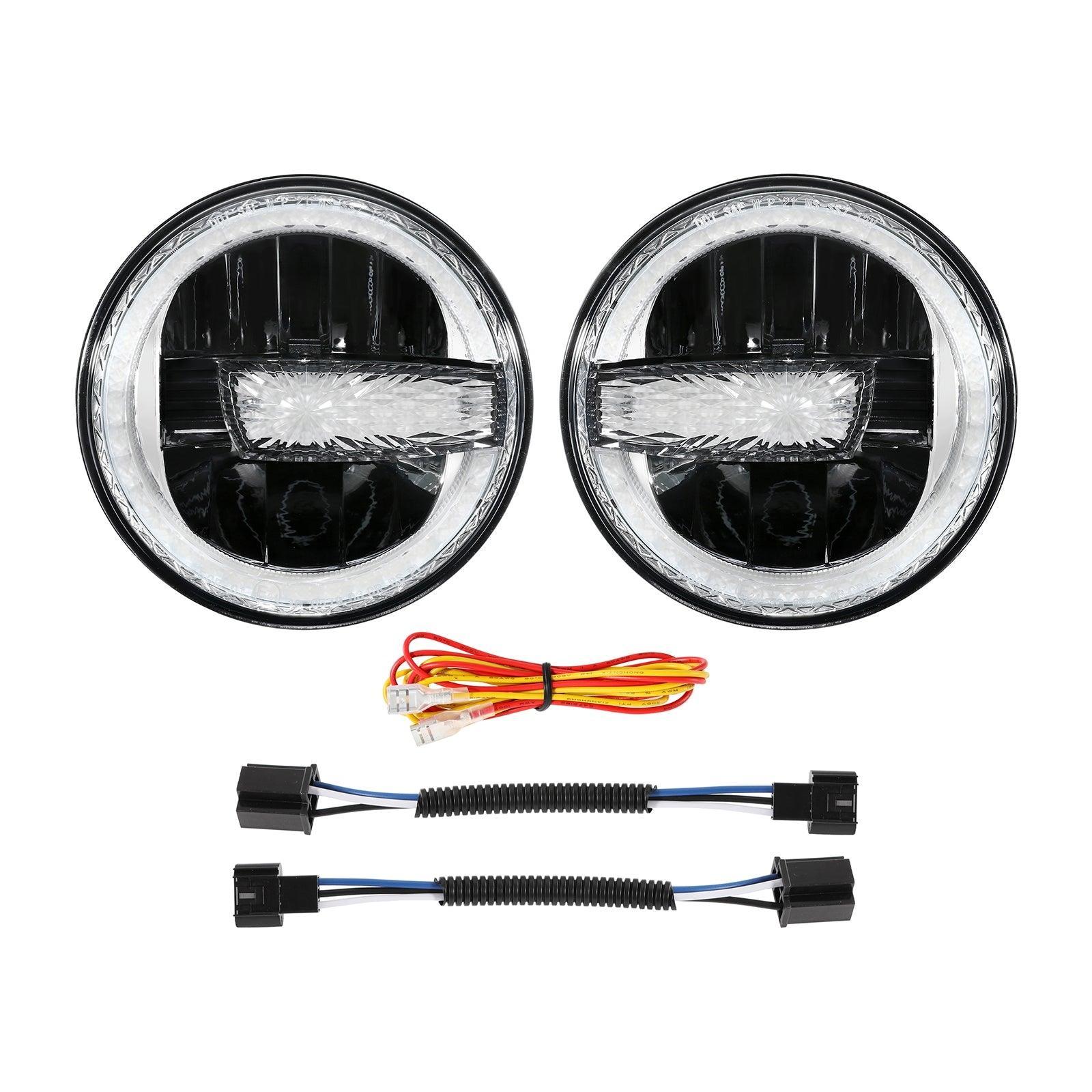 (2pcs/set) 7 Inch 90W DOT Approved LED Headlights with Halo Ring DRL & High Low Beam for Jeep Wrangler JK TJ LJ CJ - Image 14