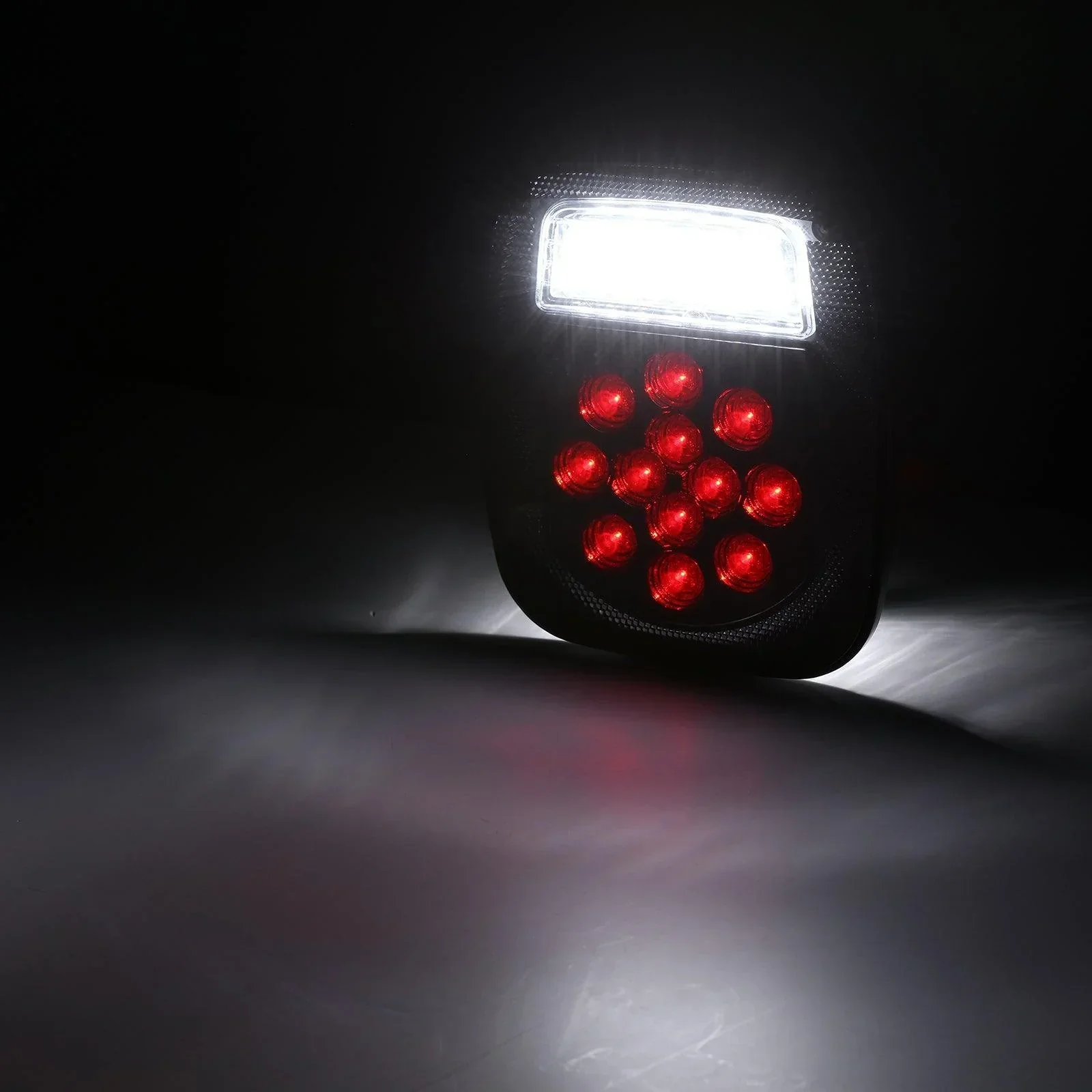(2pcs/set) Universal Tail Lights 39LEDs Smoked Black for Wrangler YJ TJ CJ Truck Trailer Van Boat - Image 3