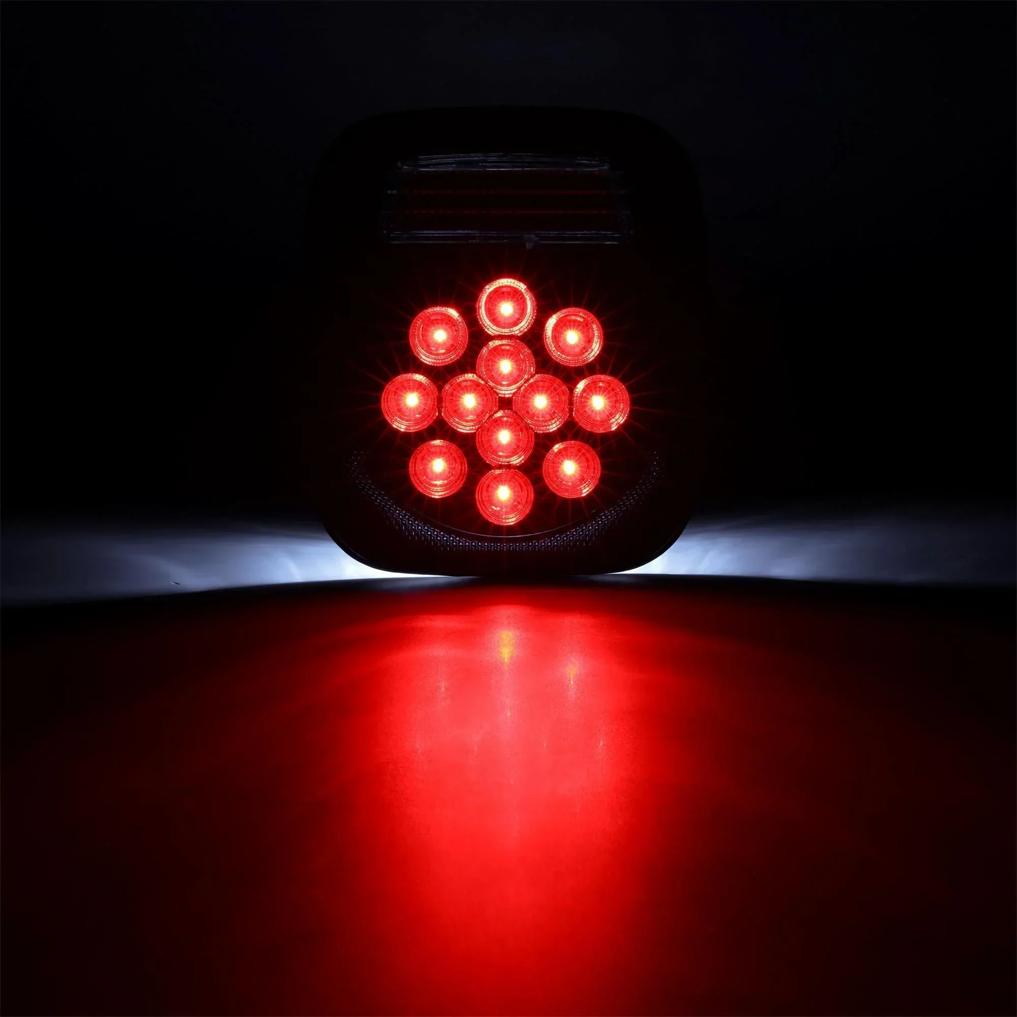 (2pcs/set) Universal Tail Lights 39LEDs Smoked Black for Wrangler YJ TJ CJ Truck Trailer Van Boat - Image 6