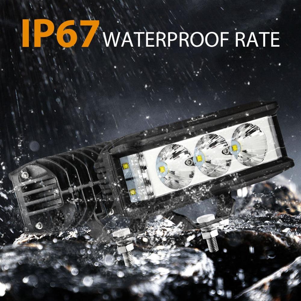 R5 Series | 5 Inch 68W White Square Side Shooter Spot Beam LED Pod Lights LED Light Bar - Image 6
