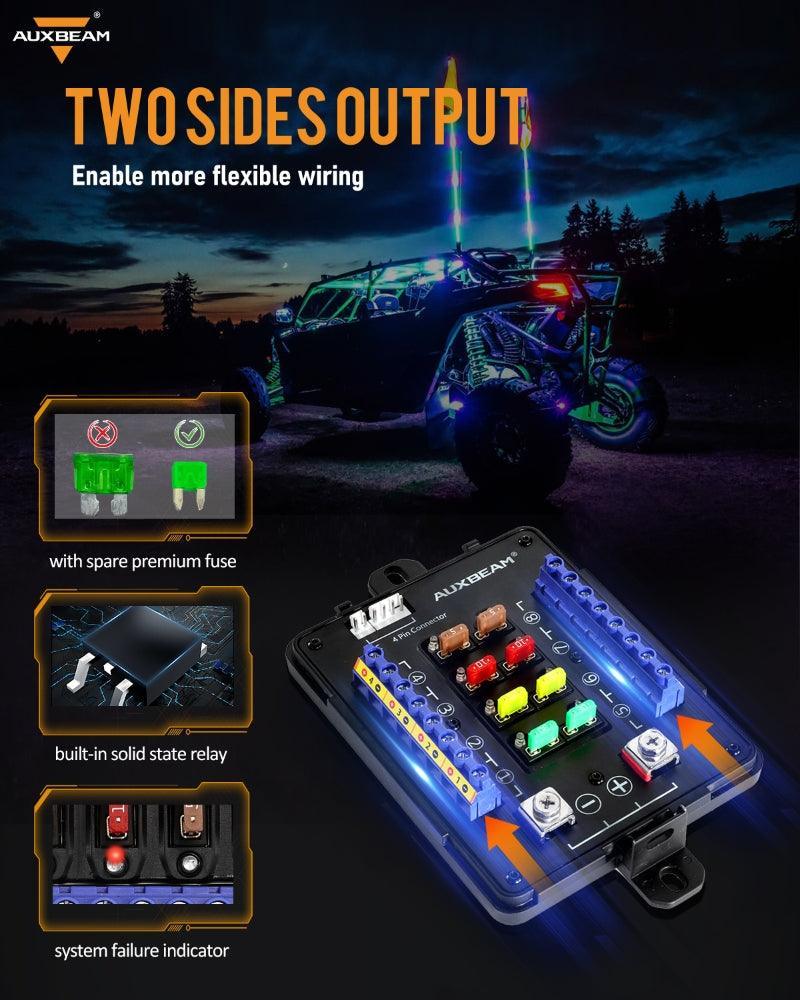 RGB Series 8 Gang (RB80 XL) Switch Panel without APP, Toggle/ Momentary/ Pulsed Mode Supported (Two-Sided Outlet) - Image 4