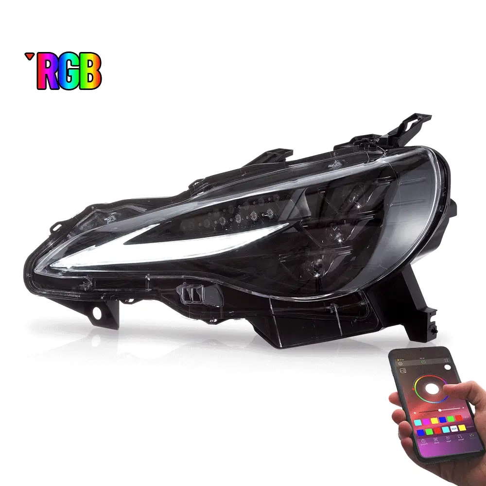 RGB LED Headlight Assembly For 2012-2021 Toyota 86, Subaru Brz, Scion Frs - Image 2