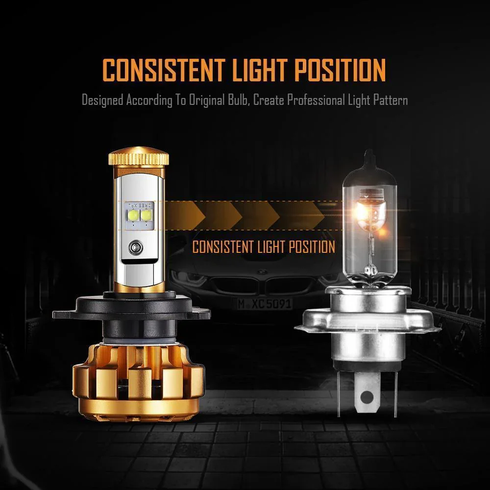 F-16 Series LED light Bulbs 12000LM 60W 6000K White Light - Image 4