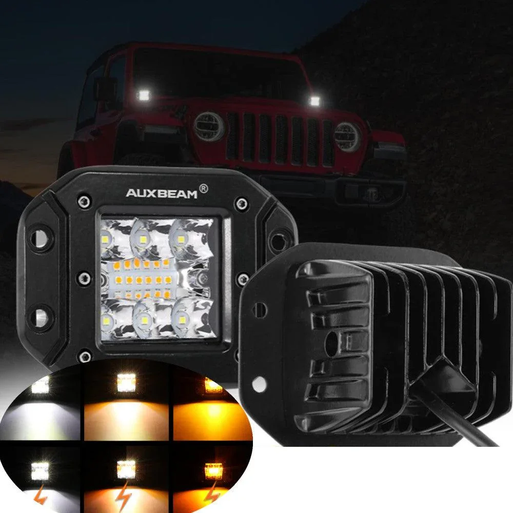 6 Modes Series 3 Inch/4Inch/7Inch/12Inch/20Inch White&Amber LED Light Bar - Image 18