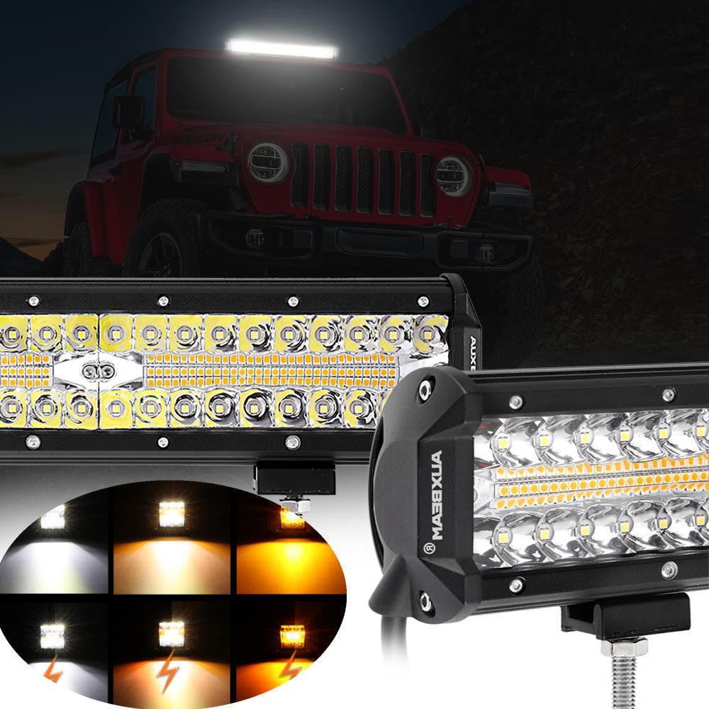 6 Modes Series 3 Inch/4Inch/7Inch/12Inch/20Inch White&Amber LED Light Bar - Image 22