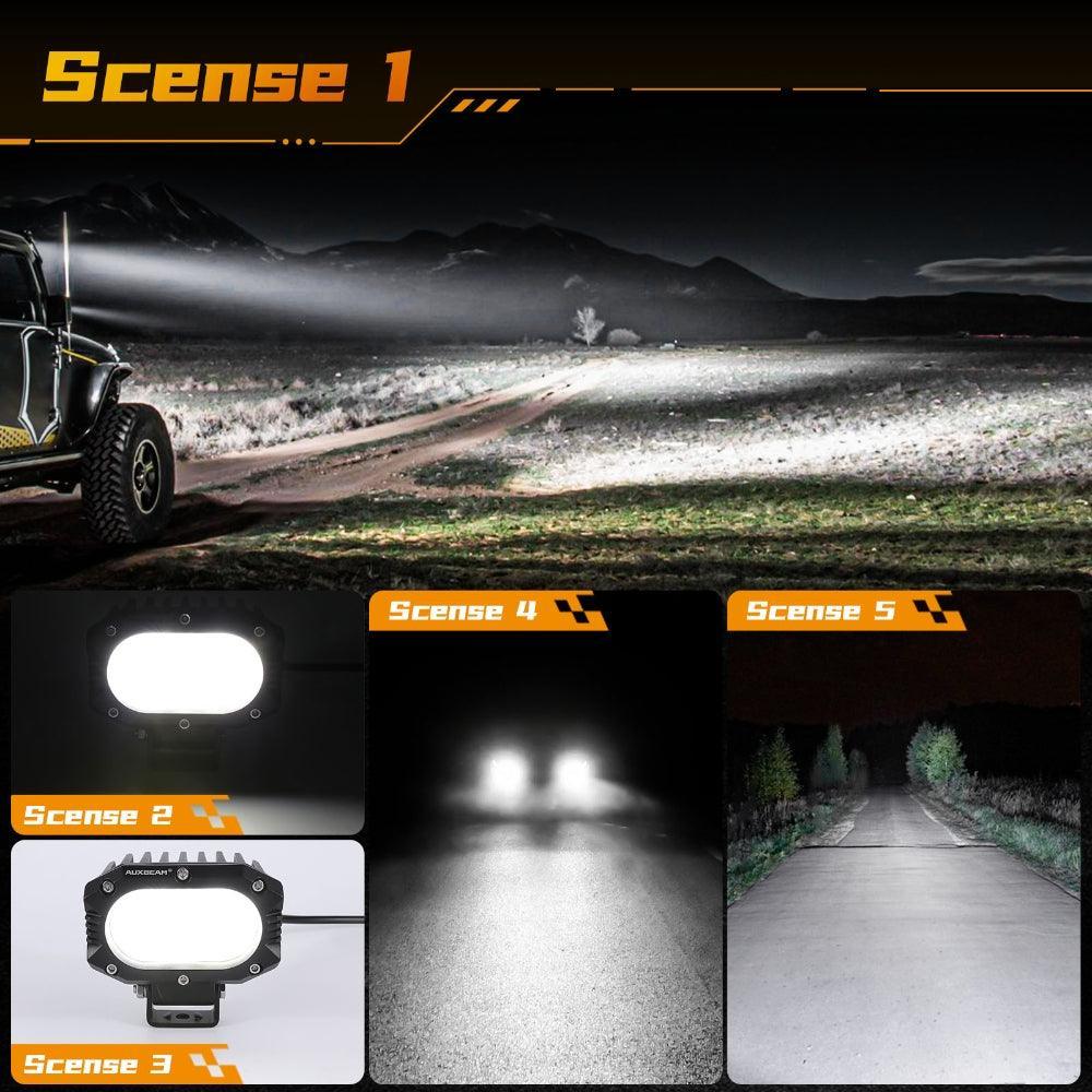 R4 Series | 4 Inch 60W Spot Beam LED Pods Light White Driving Light - Image 2