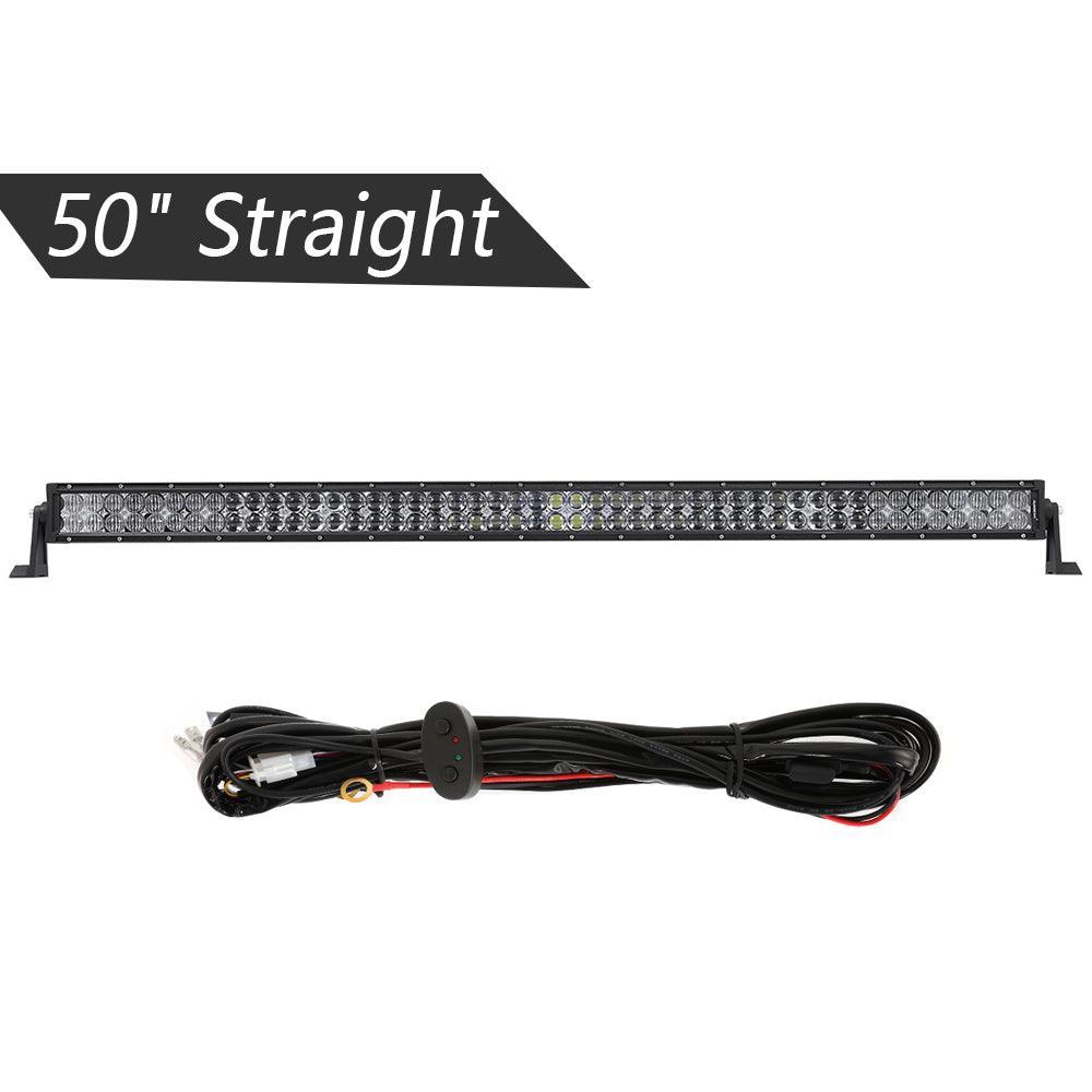 50 inch 5D Series Straight/Curved Combo Beam Double Row LED Light Bar for SUV ATV UTV Trucks Pickup Boat - Image 12