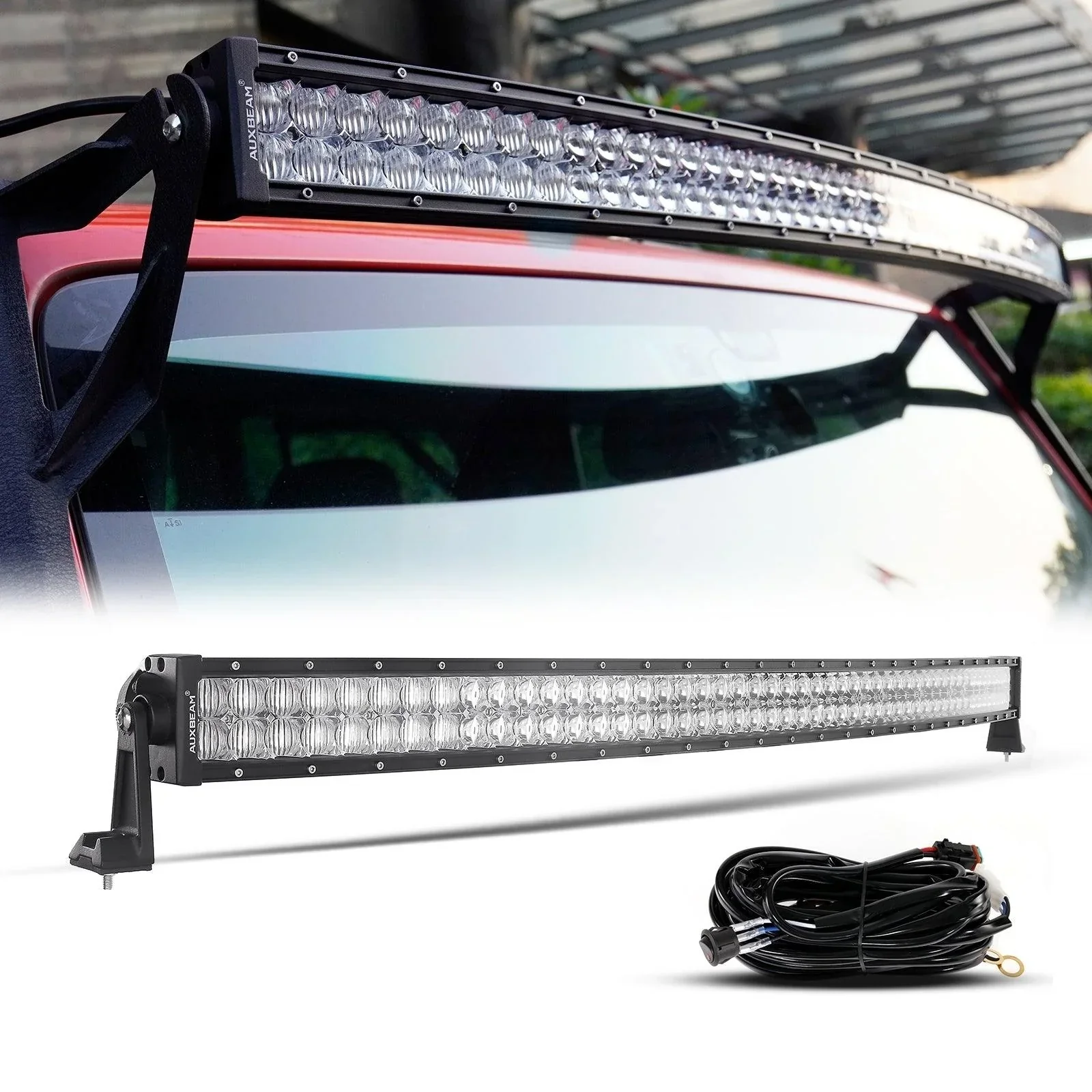50 inch 5D Series Straight/Curved Combo Beam Double Row LED Light Bar for SUV ATV UTV Trucks Pickup Boat - Image 13