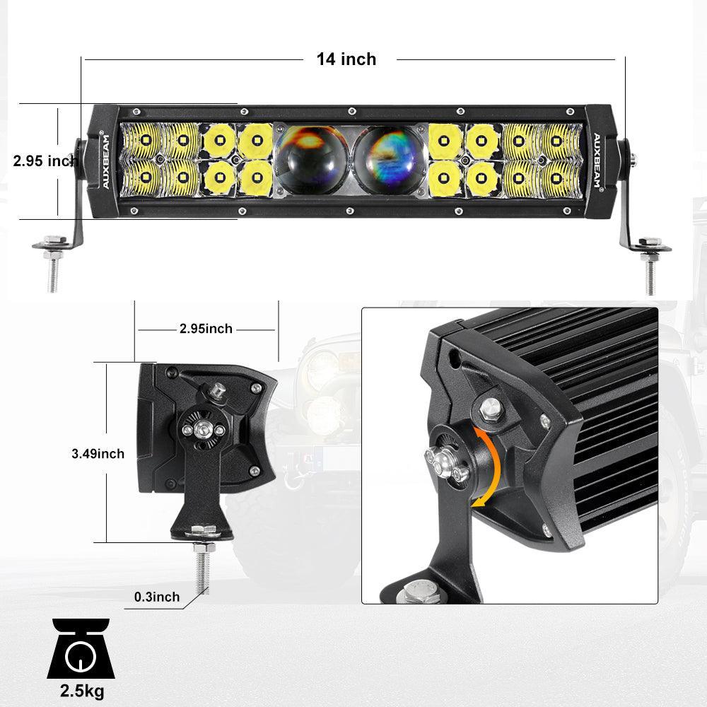 NEW 5D-PRO Series Spot Led Light Bars with DT Wiring Harness Kit For JEEP - Image 12
