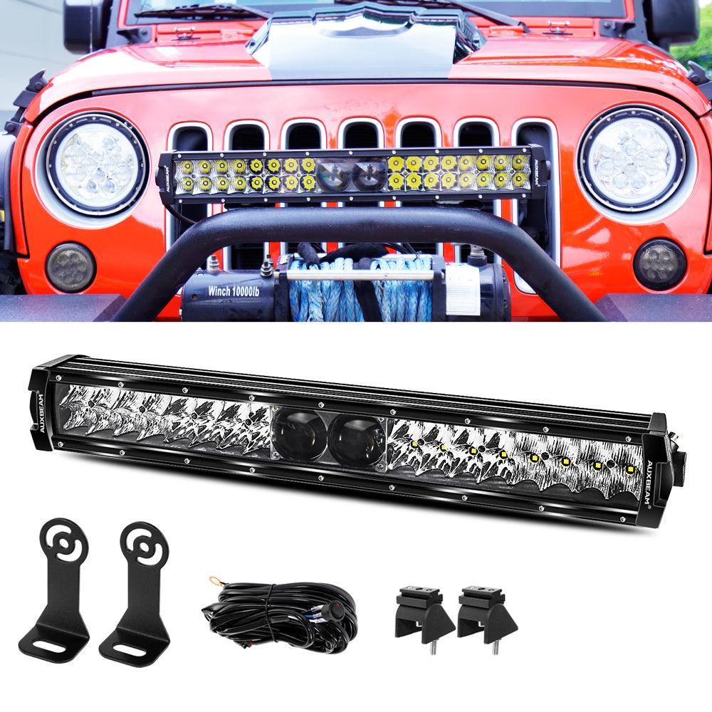 NEW 5D-PRO Series Spot Led Light Bars with DT Wiring Harness Kit For JEEP - Image 22