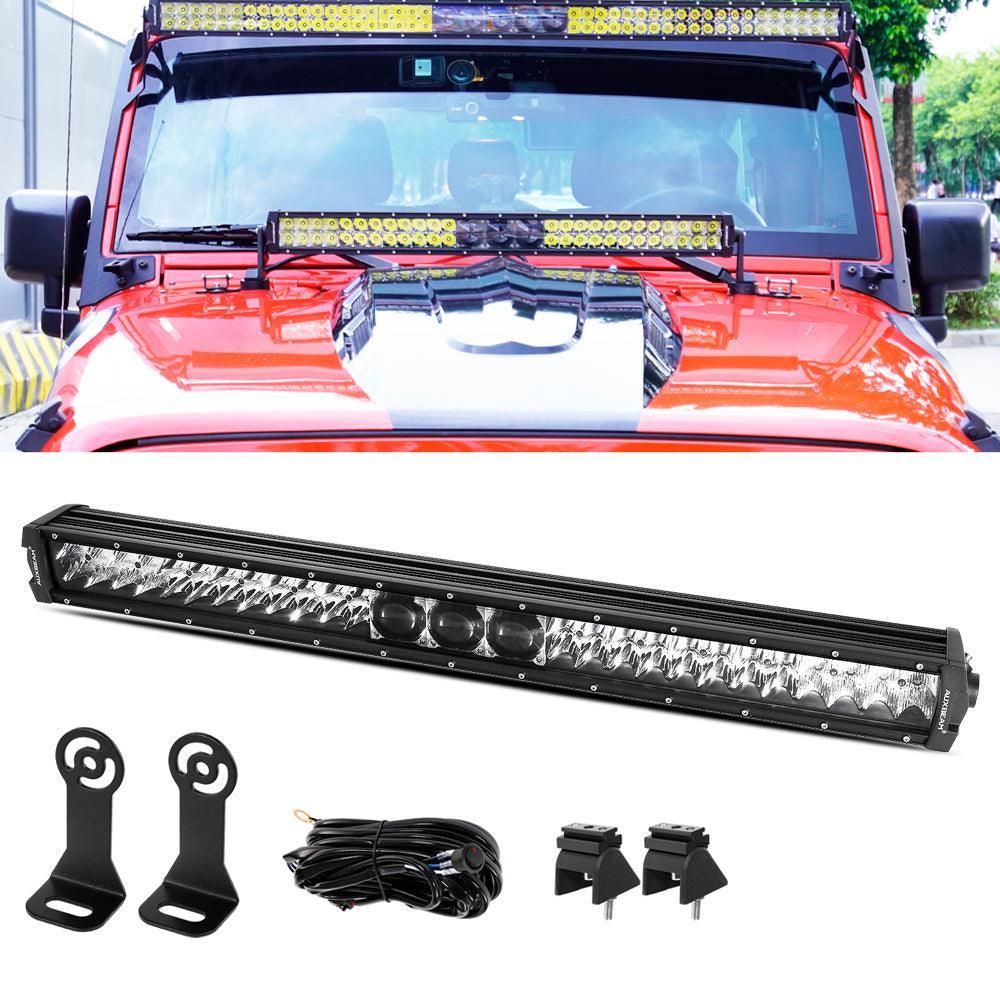 NEW 5D-PRO Series Spot Led Light Bars with DT Wiring Harness Kit For JEEP - Image 23